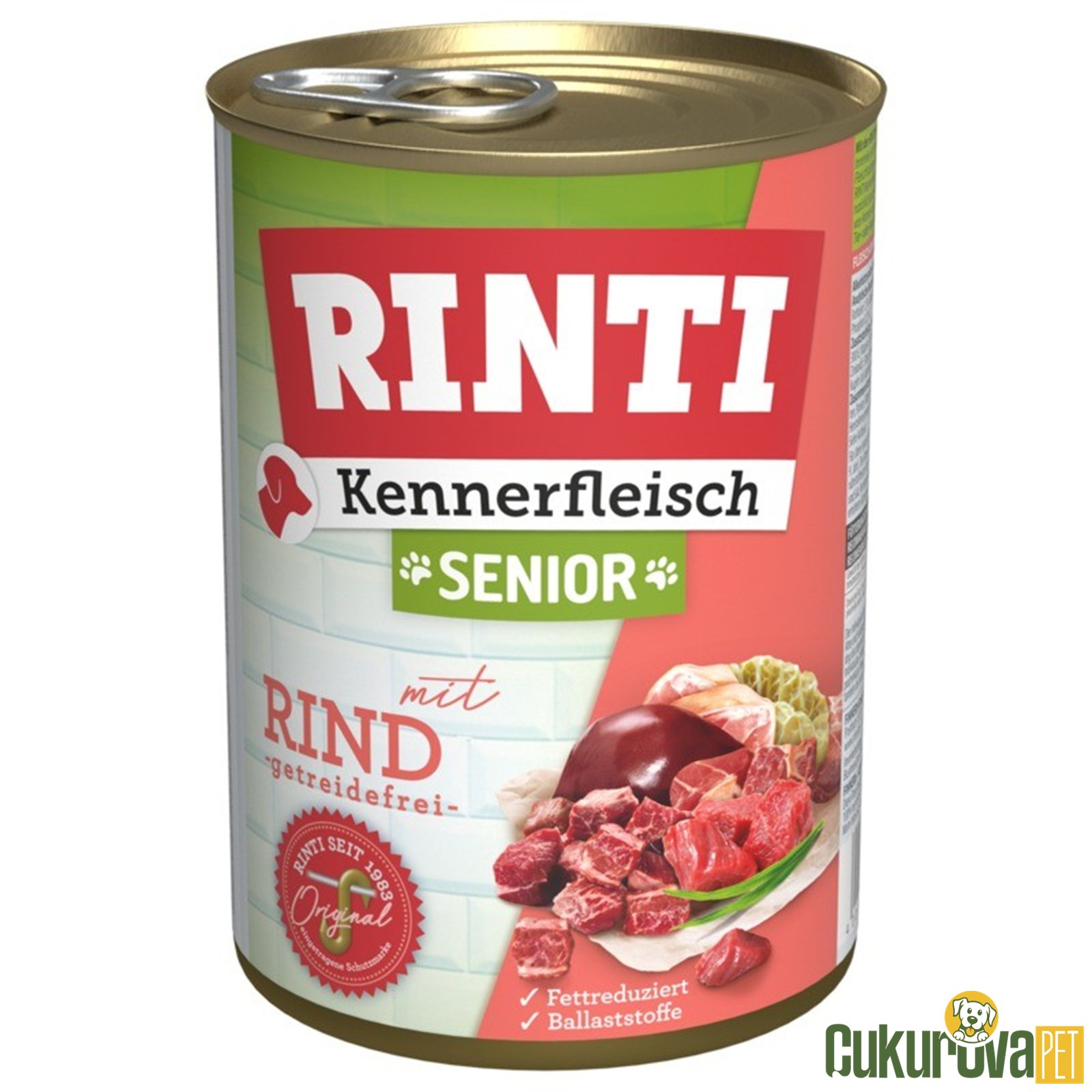 Rıntı Dana Etli Yaşlı Köpek Yaş Maması 400 Gr
