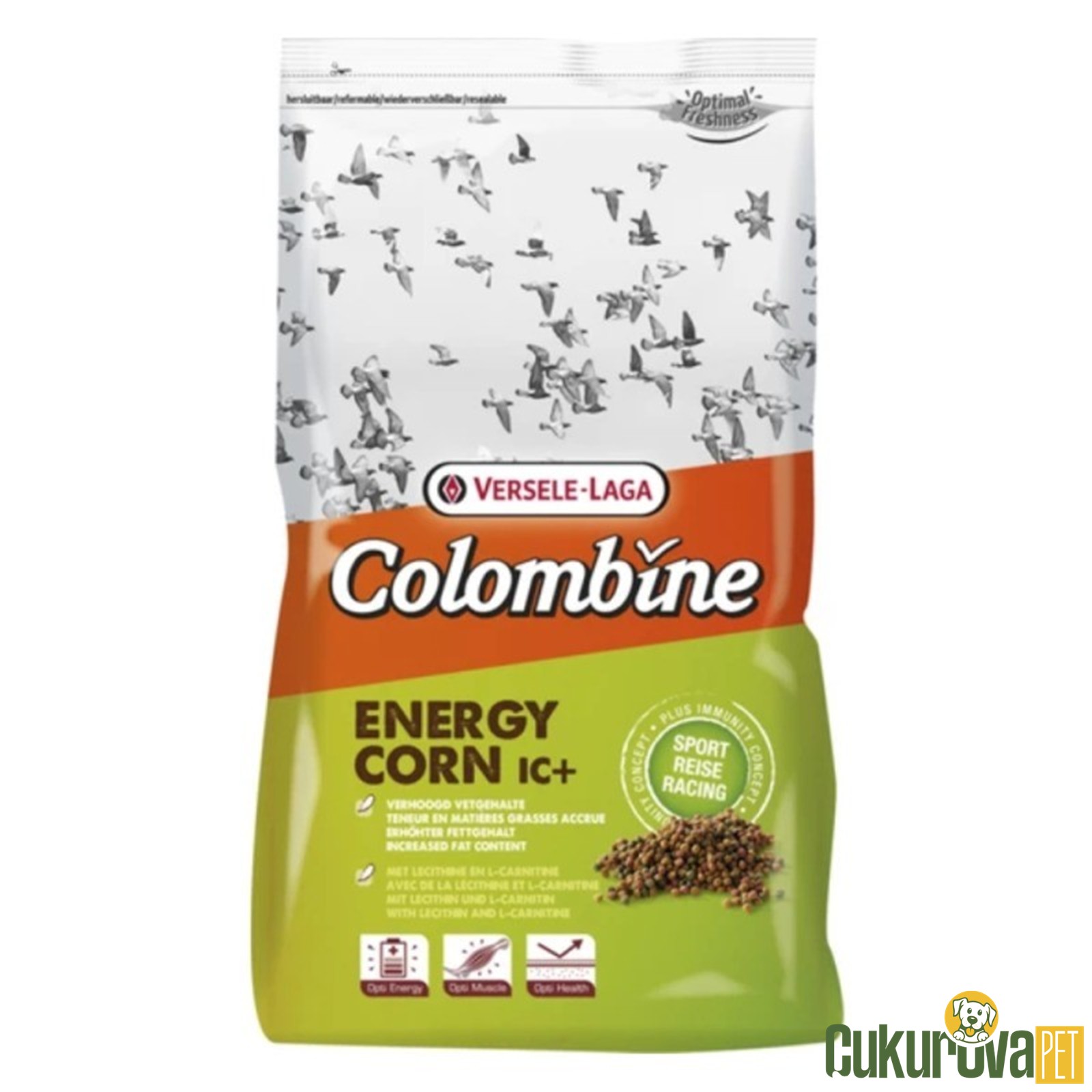 Versele Laga Colombine Energy Corn Ic+ Güvercin Pelet Yemi 15 Kg