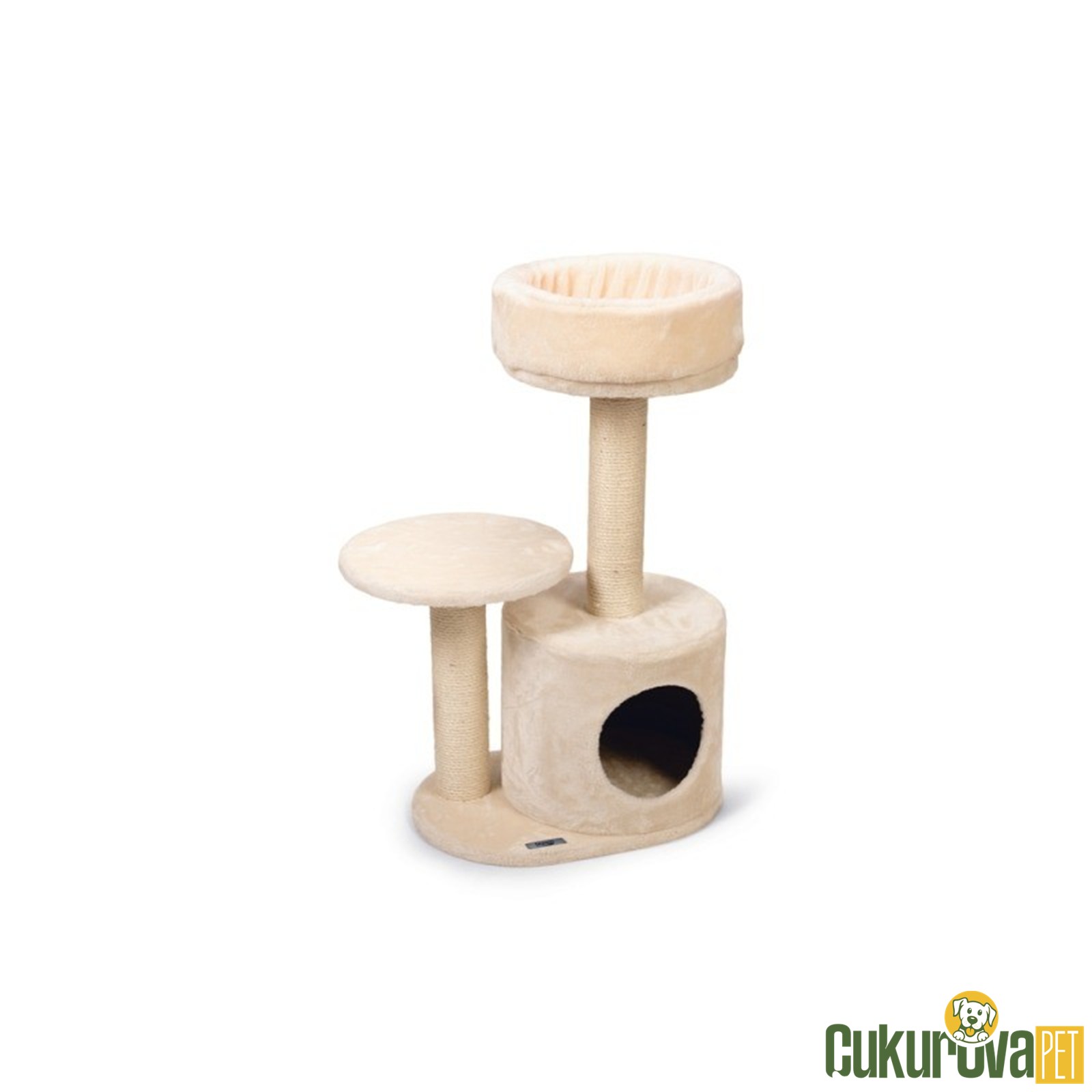 Karlie 2 Katlı Tırmalamalı Kedi Evi 50 x 35 x 85 Cm