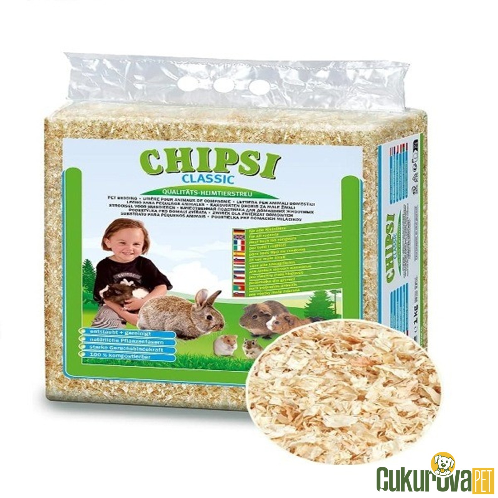Chipsi Classic Kemirgen Talaşı 15 L