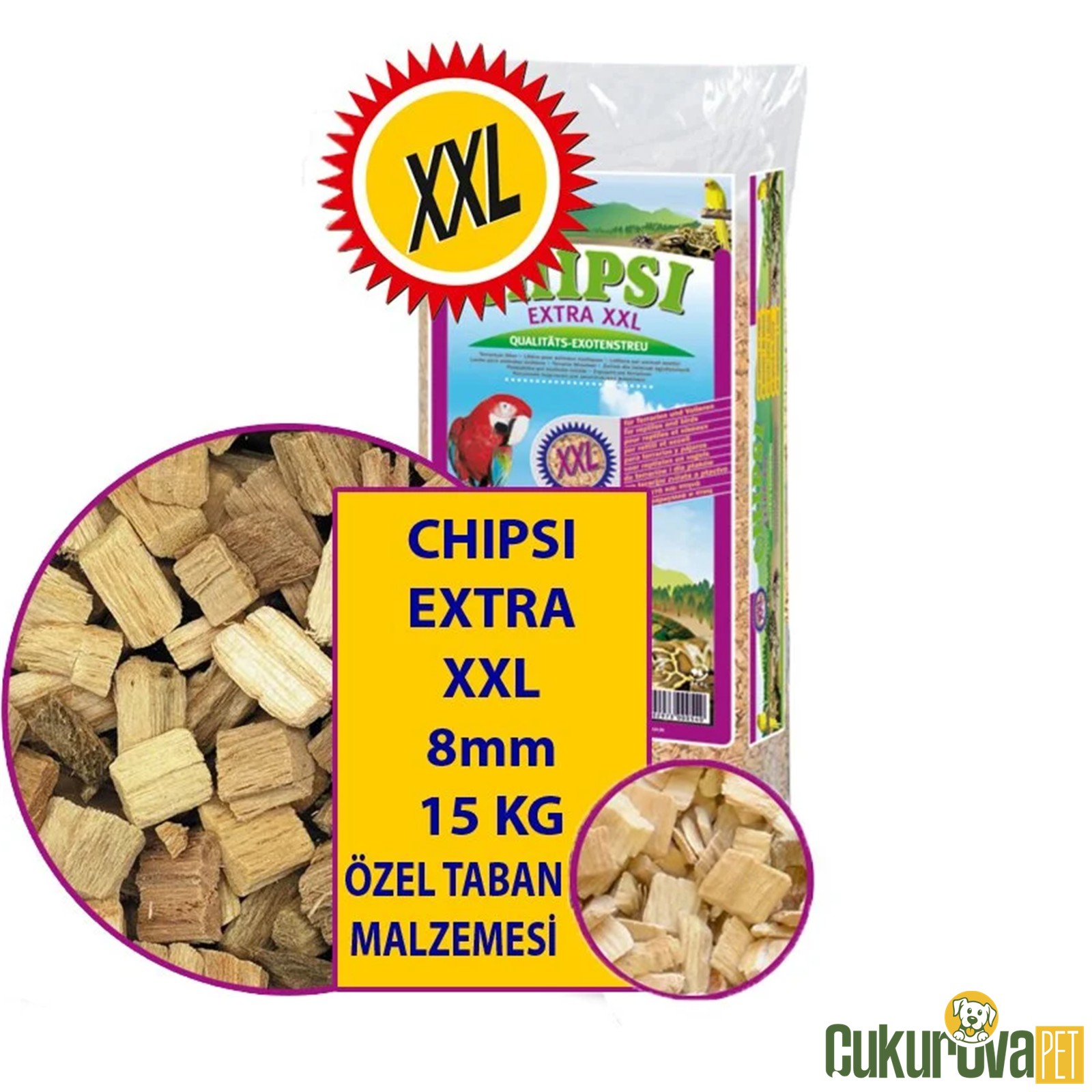 Chipsi Extra Xxl Pet Taban Malzemesi 15 Kg