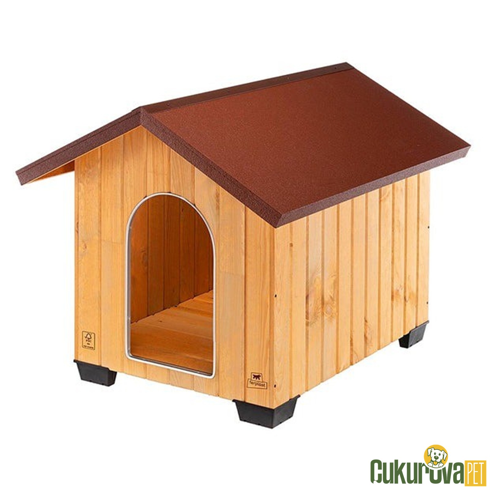 Ferplast Domus Ahşap Köpek Kulübesi XL 89.5 x 111.5 x 90 Cm
