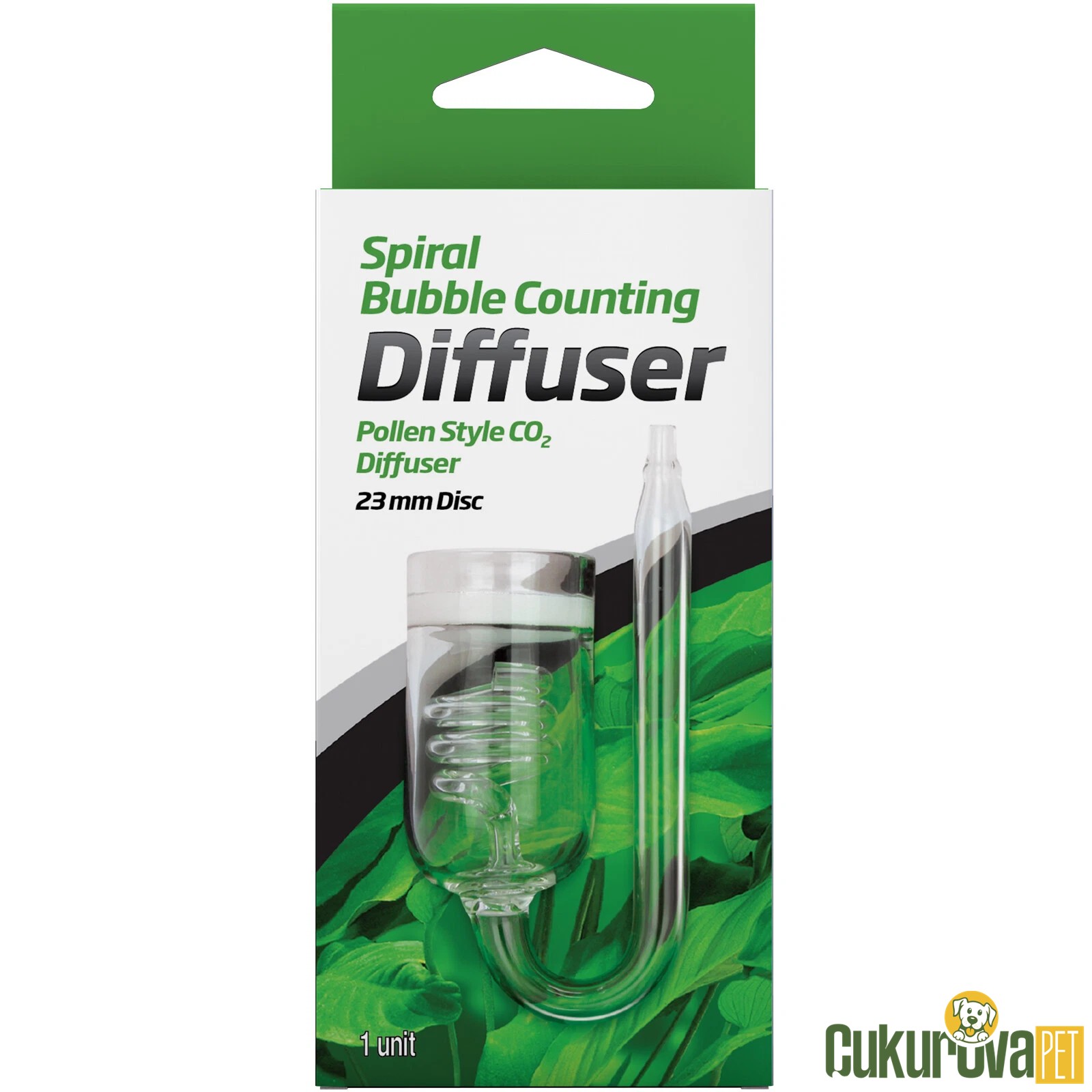 Seachem Bubble Diffuser Silindir Cam Difizör Bitki Co2 Aksesuarı 23 Mm