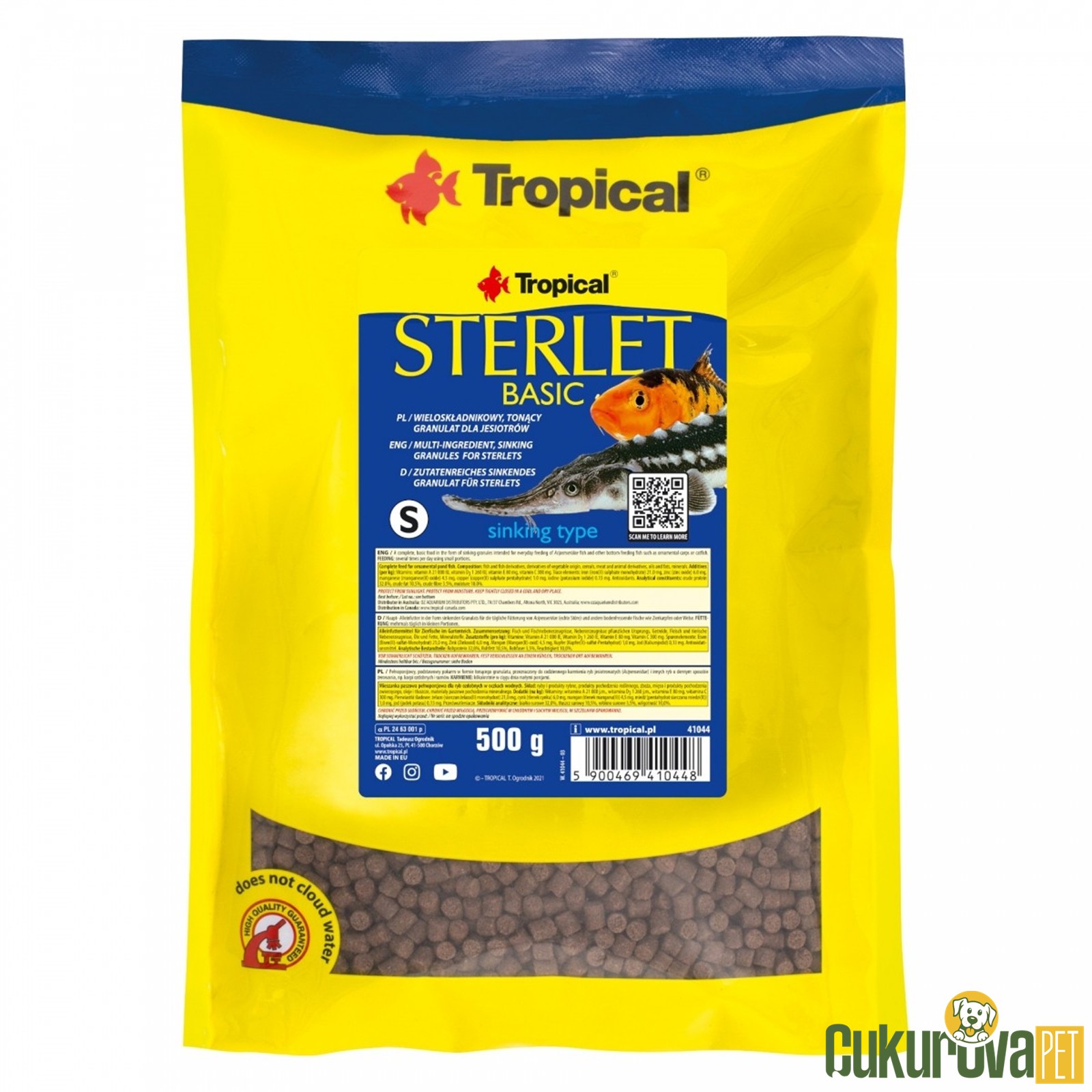 Tropical Sterlet Basic Size S Granül Yem 1000 Ml - 500 Gr