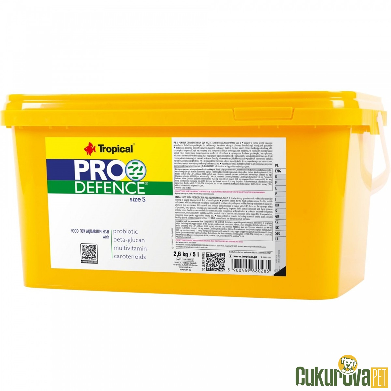 Tropical Pro Defence Size S Granül Yem 5 L - 2.6 Kg