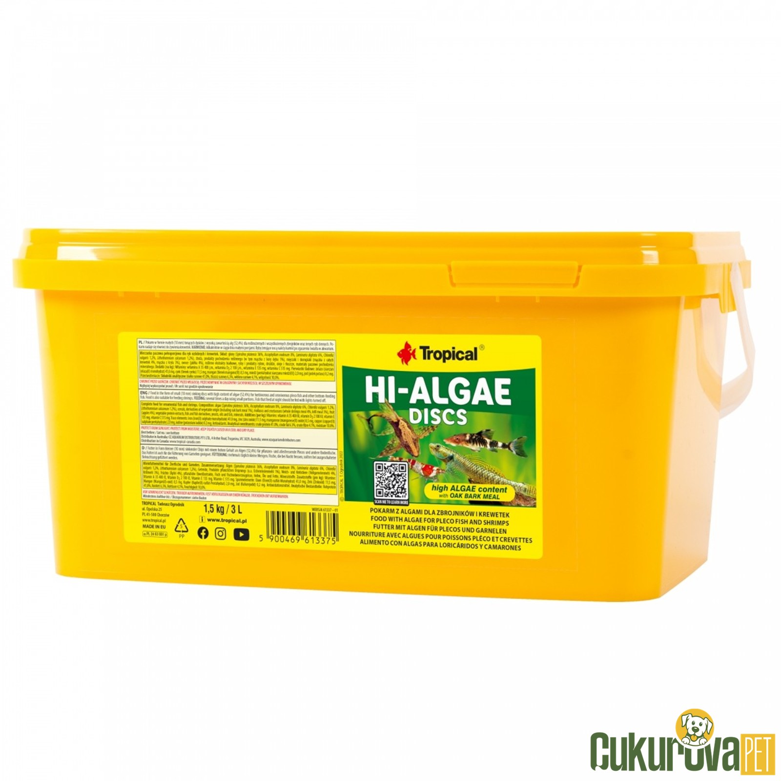 Tropical Hi-Algae Discs Tablet Yem 3 L - 1.5 Kg