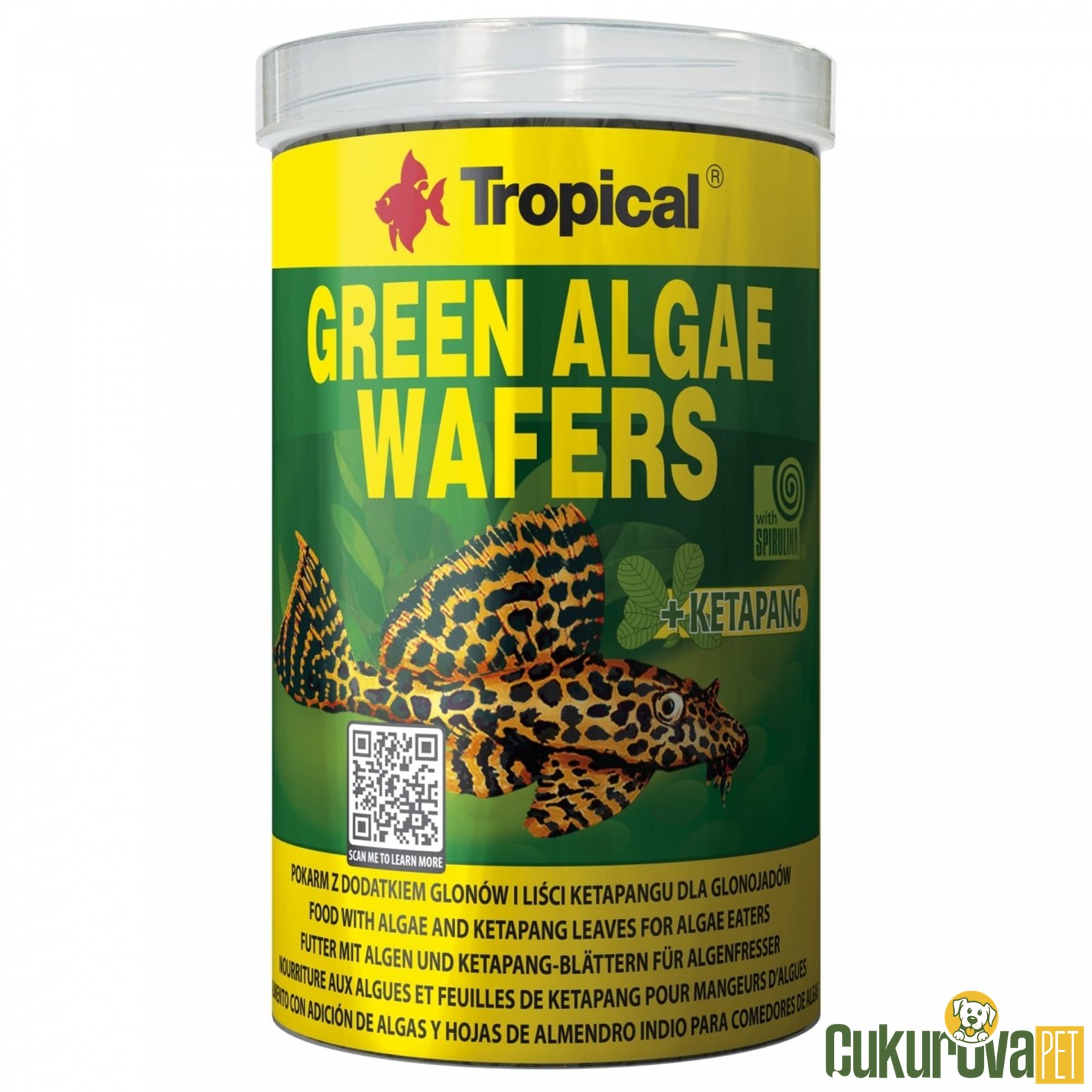 Tropical Green Algae Wafers Tablet Yem 250 Ml - 113 Gr