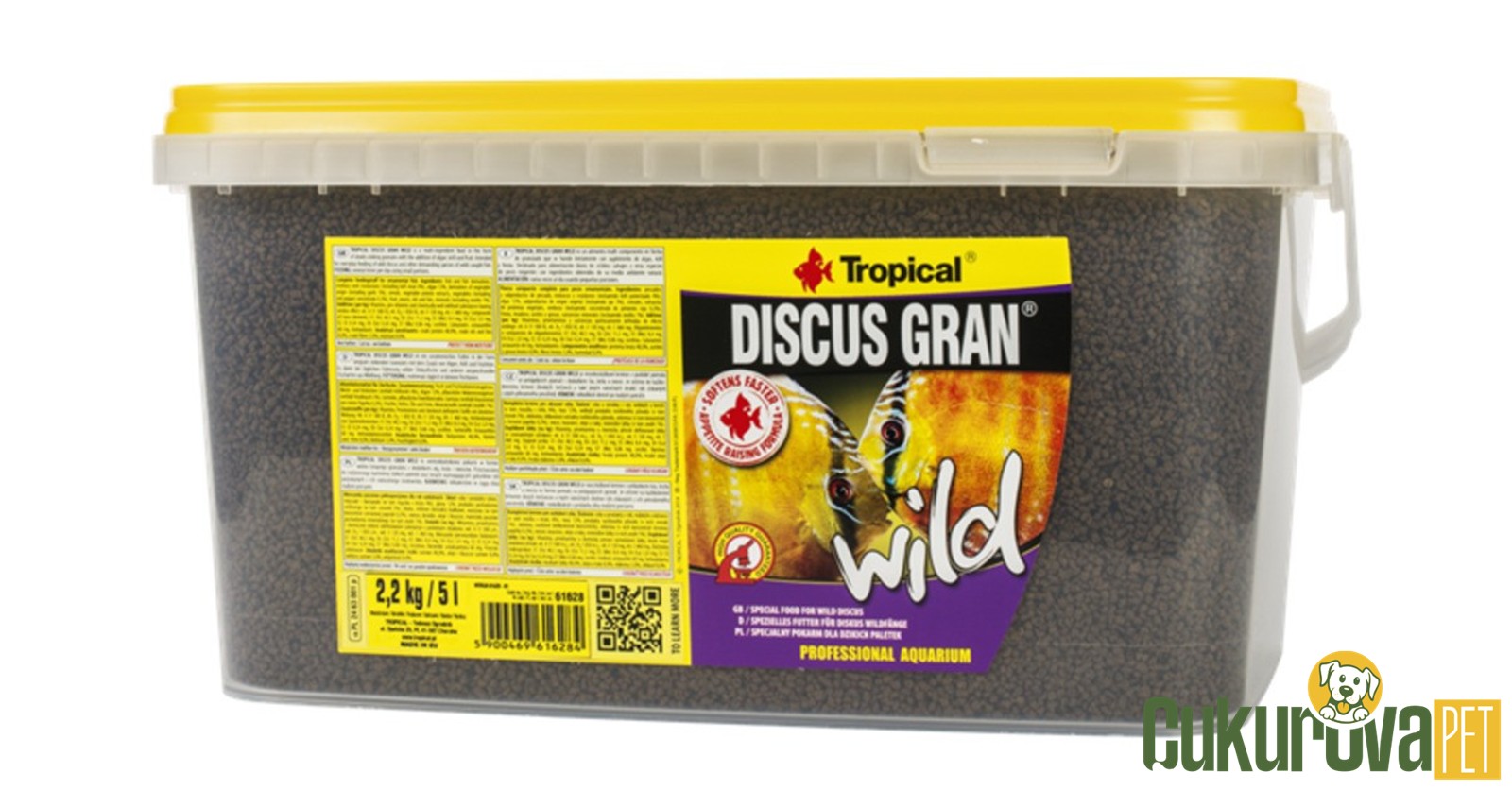 Tropical Discus Gran Wild Granül Yem 5 L - 2.2 Kg