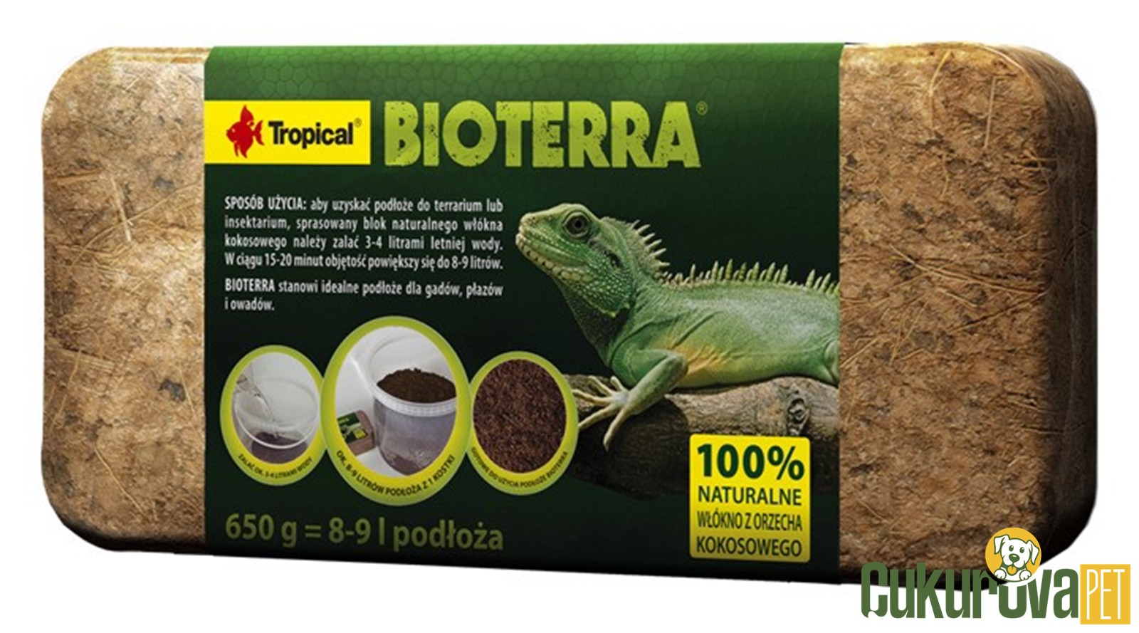 Tropical Bioterra Sürüngen Taban Malzemesi 650 Gr