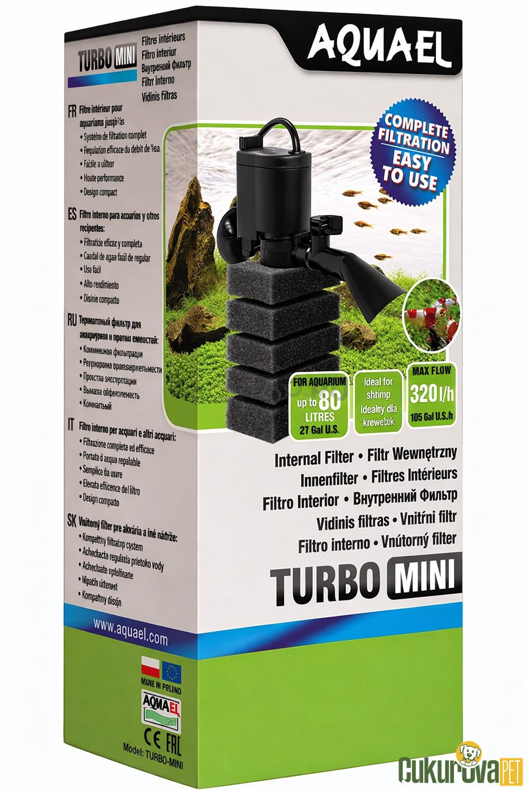 Aquael Turbo Mini Akvaryum İç Filtre