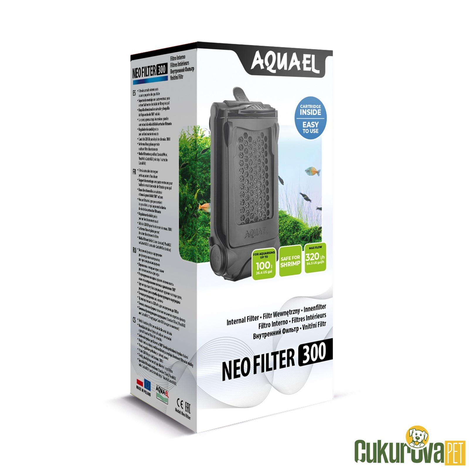 Aquael Neo Filter 300 Akvaryum İç Filtre