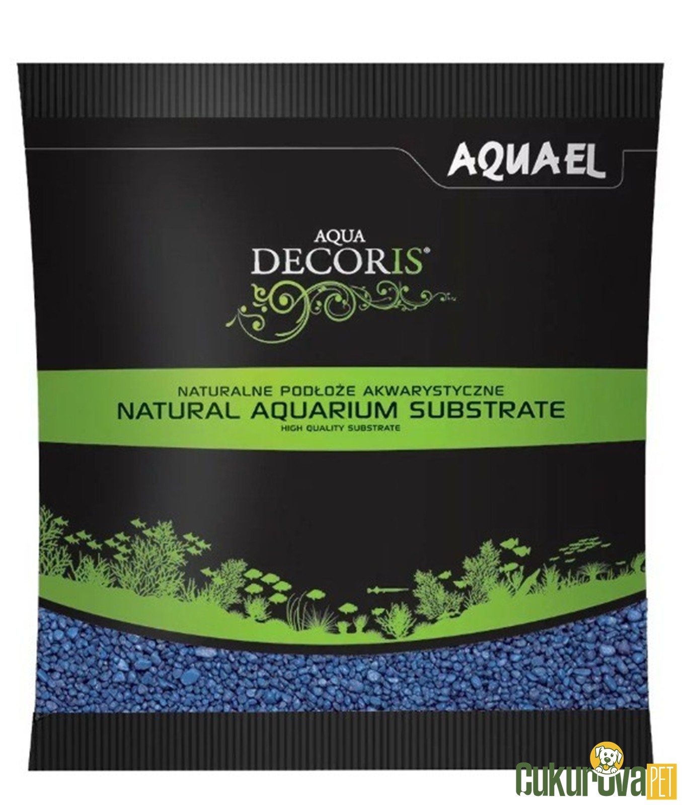 Aquael Natural Aquarium Substrate Akvaryum Kumu Mavi - 1 Kg