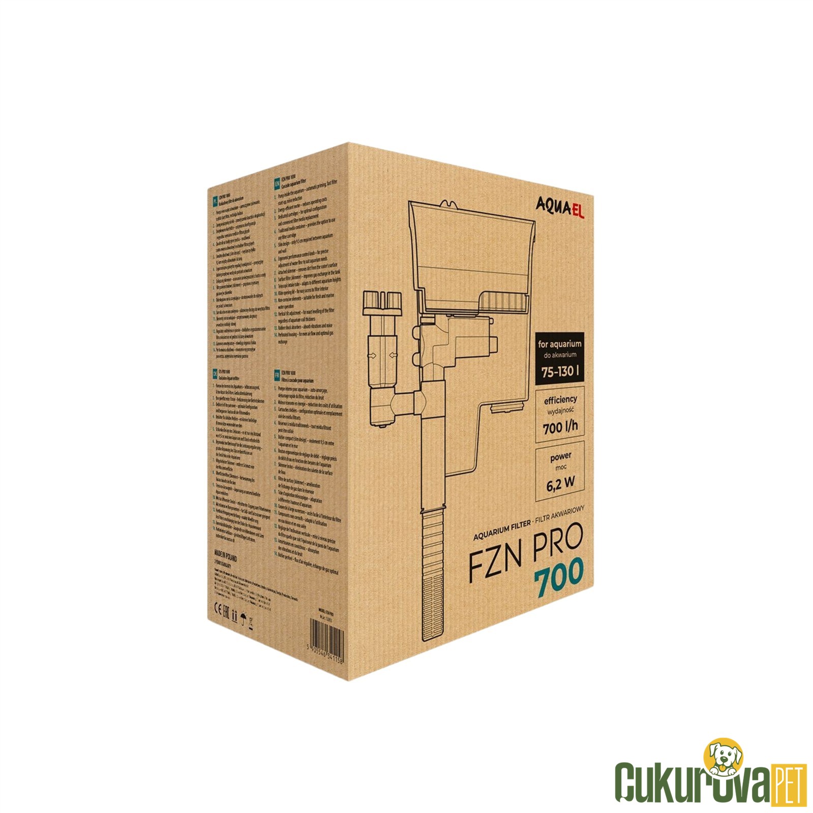 Aquael FZN Pro 700 Akvaryum Askı & Şelale Filtre