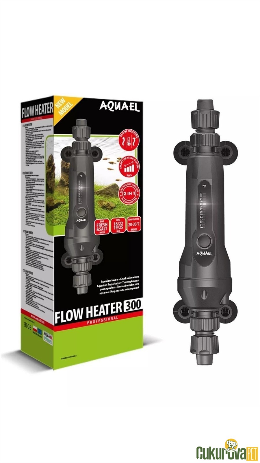 Aquael Flow Heater 300 2.0 Akvaryum Isıtıcısı 300W