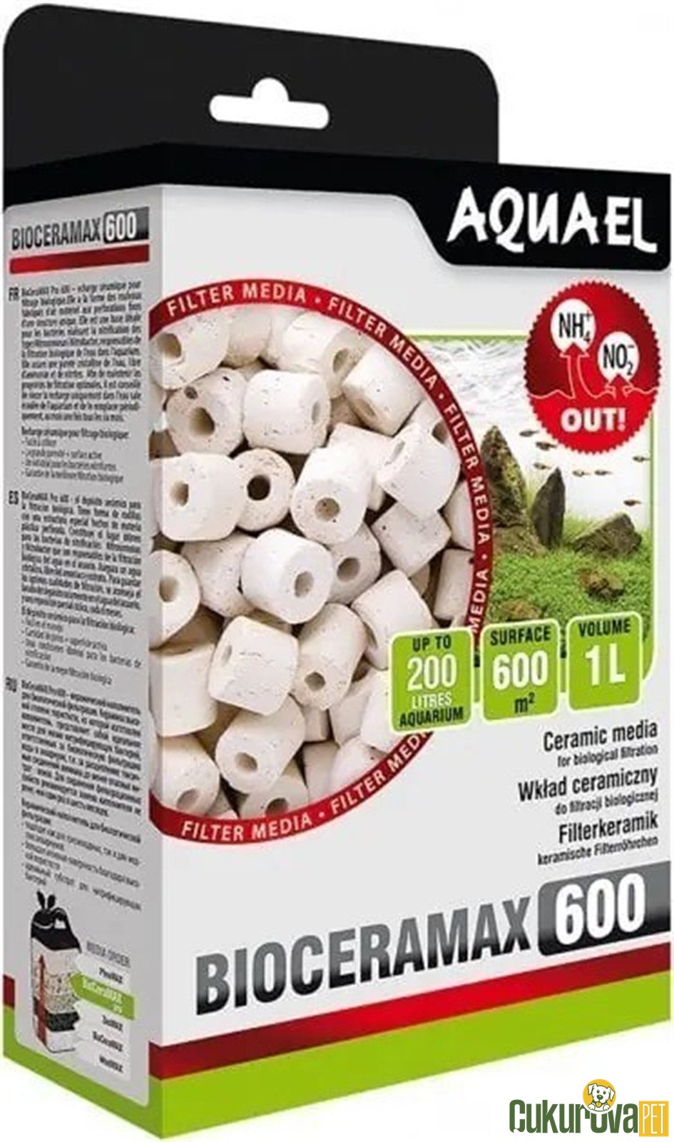 Aquael BioCeramax 600 Filtre Malzemesi 1 L