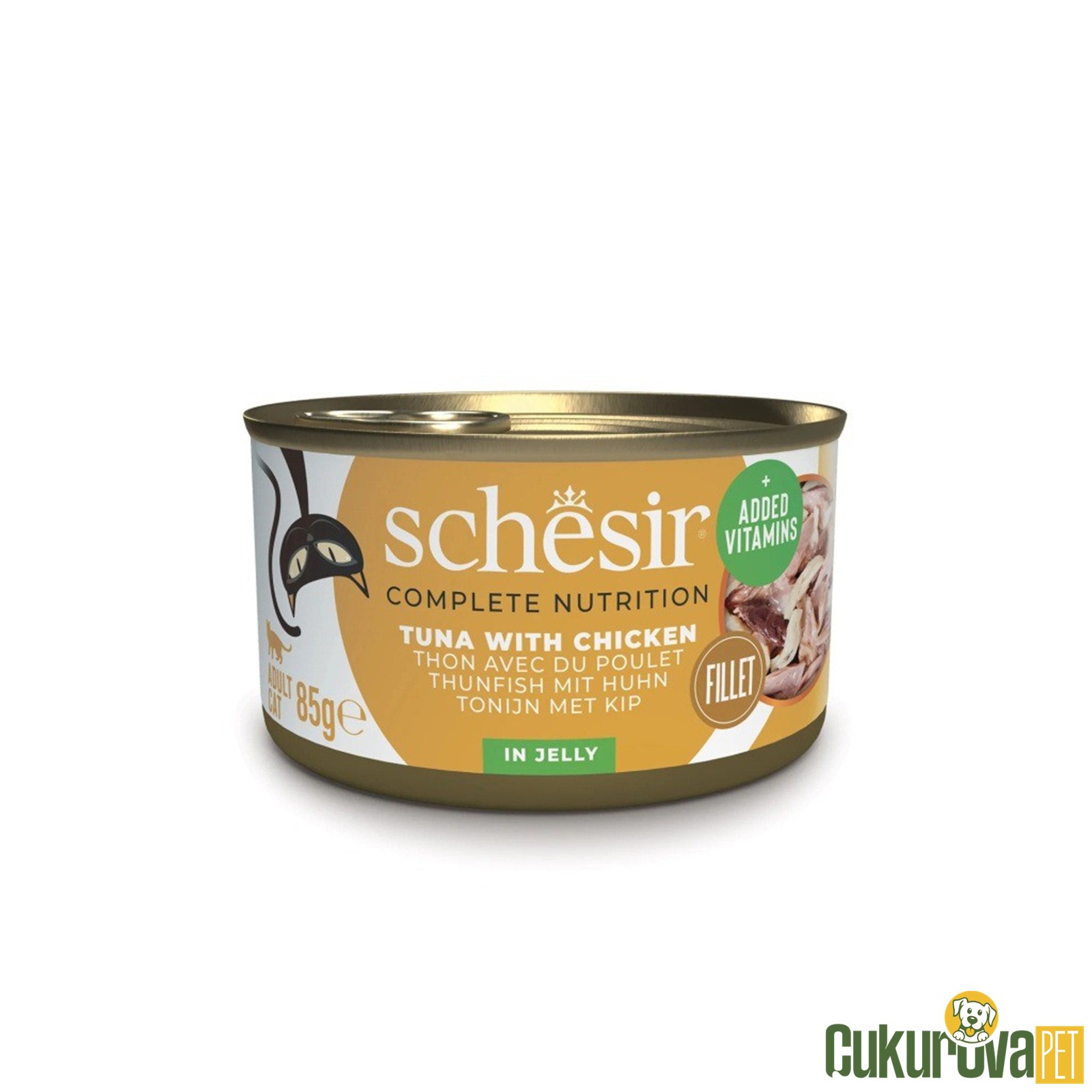 Schesir Ton Balıklı Ve Tavuklu Yetişkin Kedi Yaş Maması 85 Gr