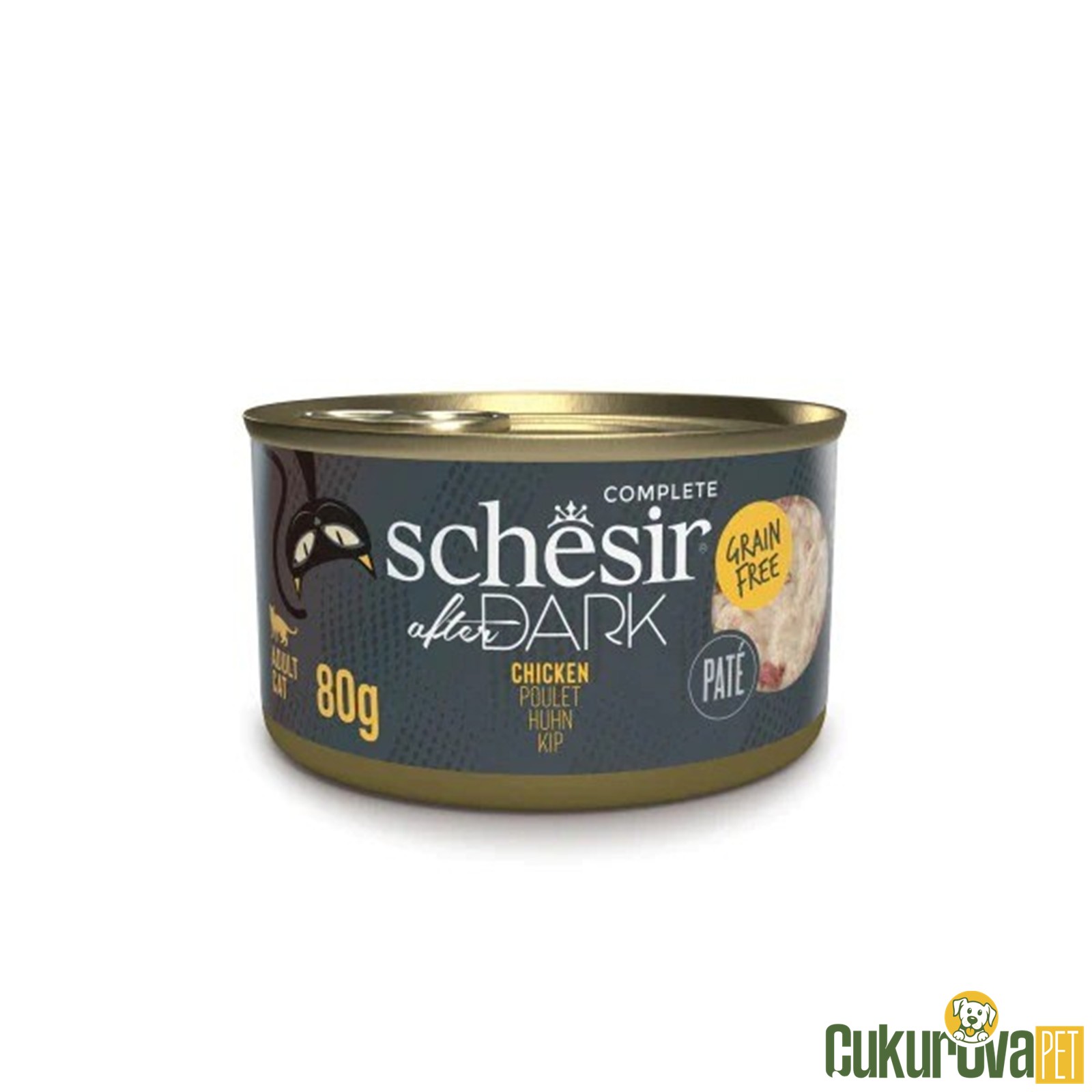 Schesir After Dark Pate Tavuklu Yetişkin Kedi Yaş Maması 80 Gr