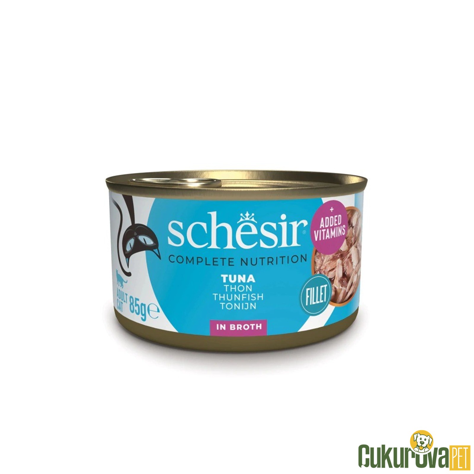 Schesir Ton Balıklı Yetişkin Kedi Yaş Maması 85 Gr