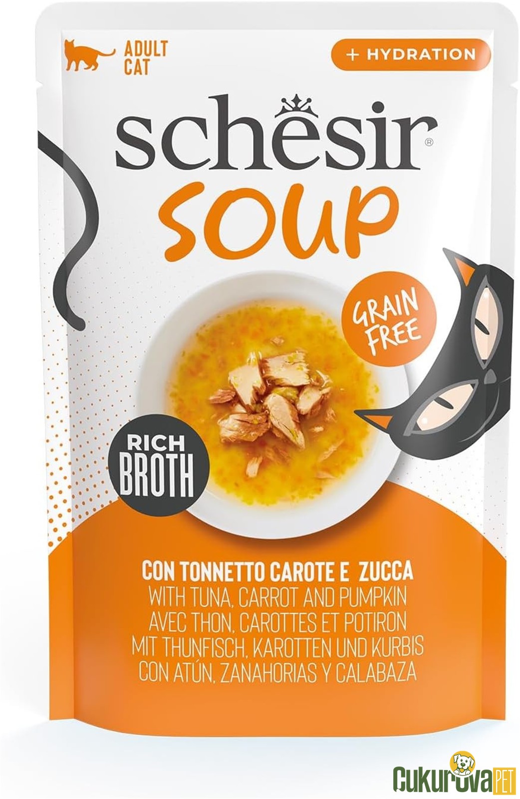 Schesir Soup Broth Ton Balıklı ve Balkabaklı Kedi Çorbası 40 Gr