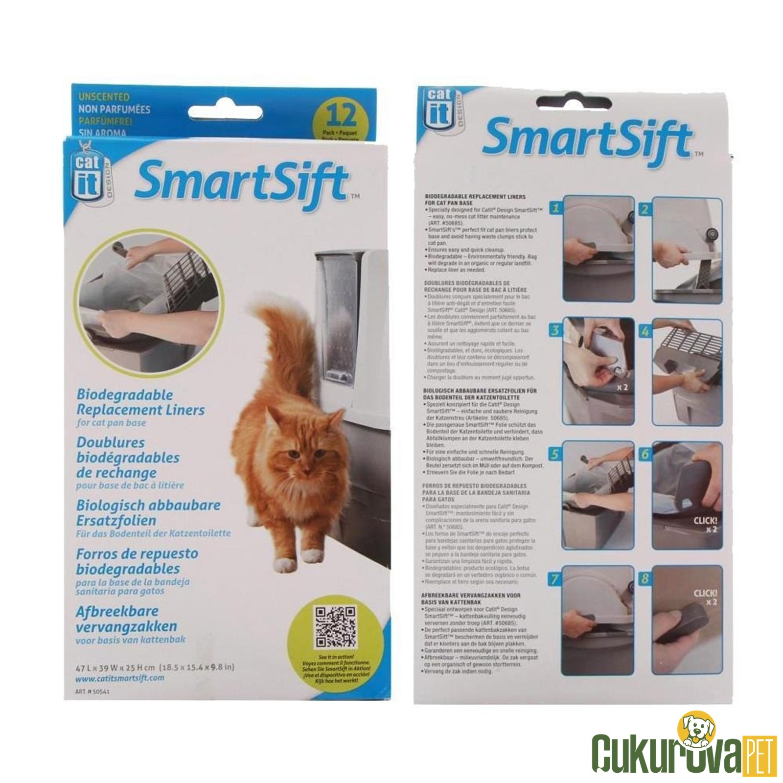 Catit SmartSift Yedek Atık Torbası 12 Adet