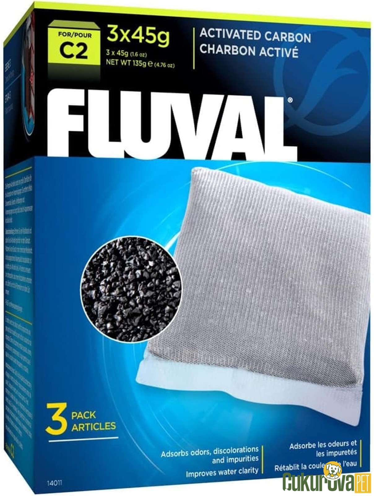 Fluval C2 Aktif Karbon 3 x 45 Gr