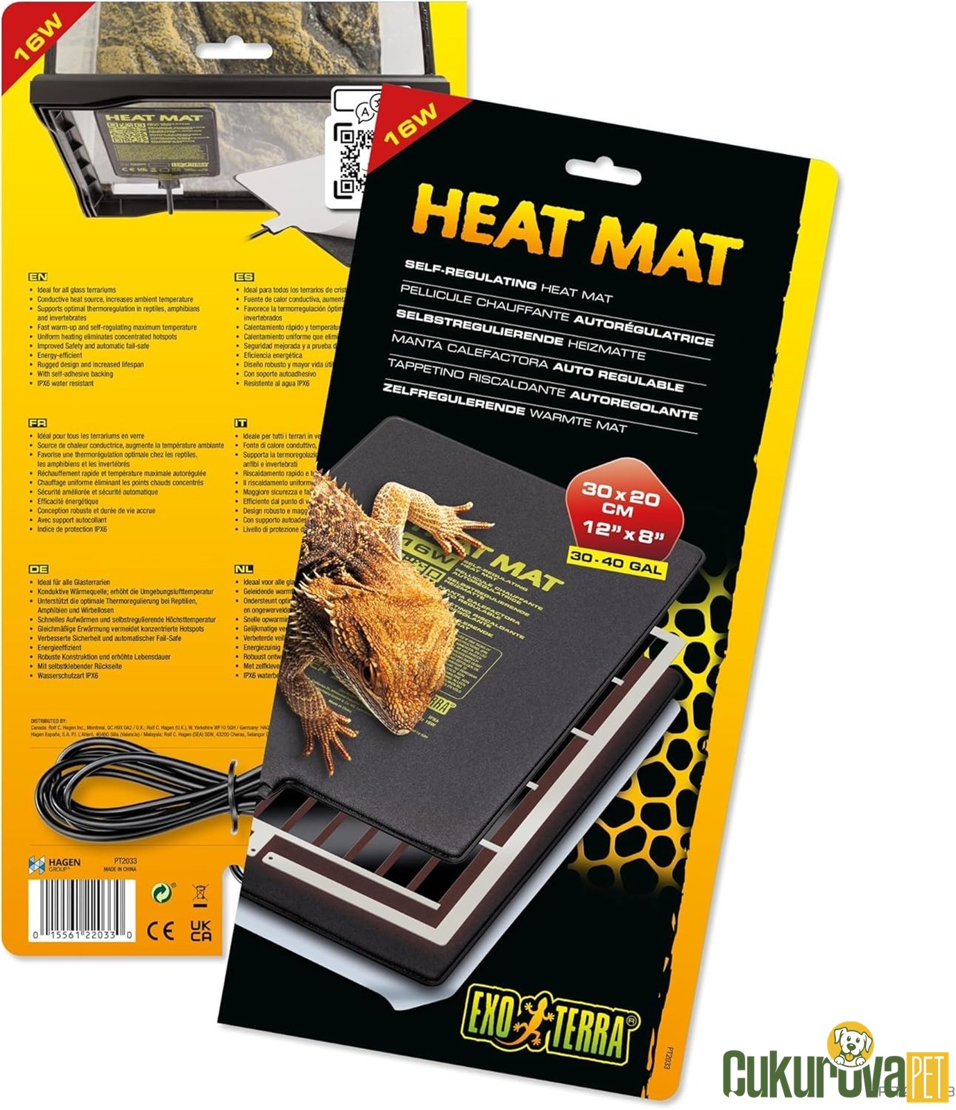 Exo Terra Isıtıcı Mat 16 W - 30 x 20 Cm