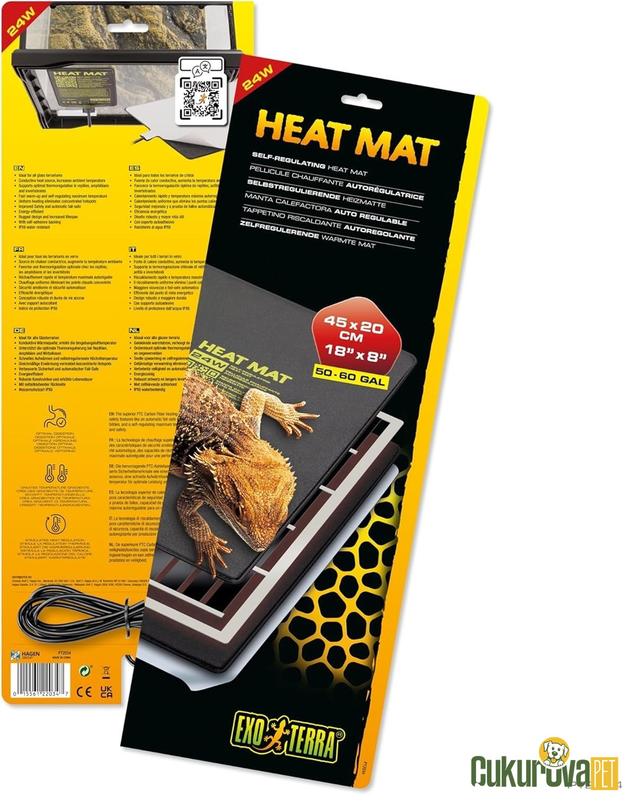 Exo Terra Isıtıcı Mat 24 W - 45 x 20 Cm