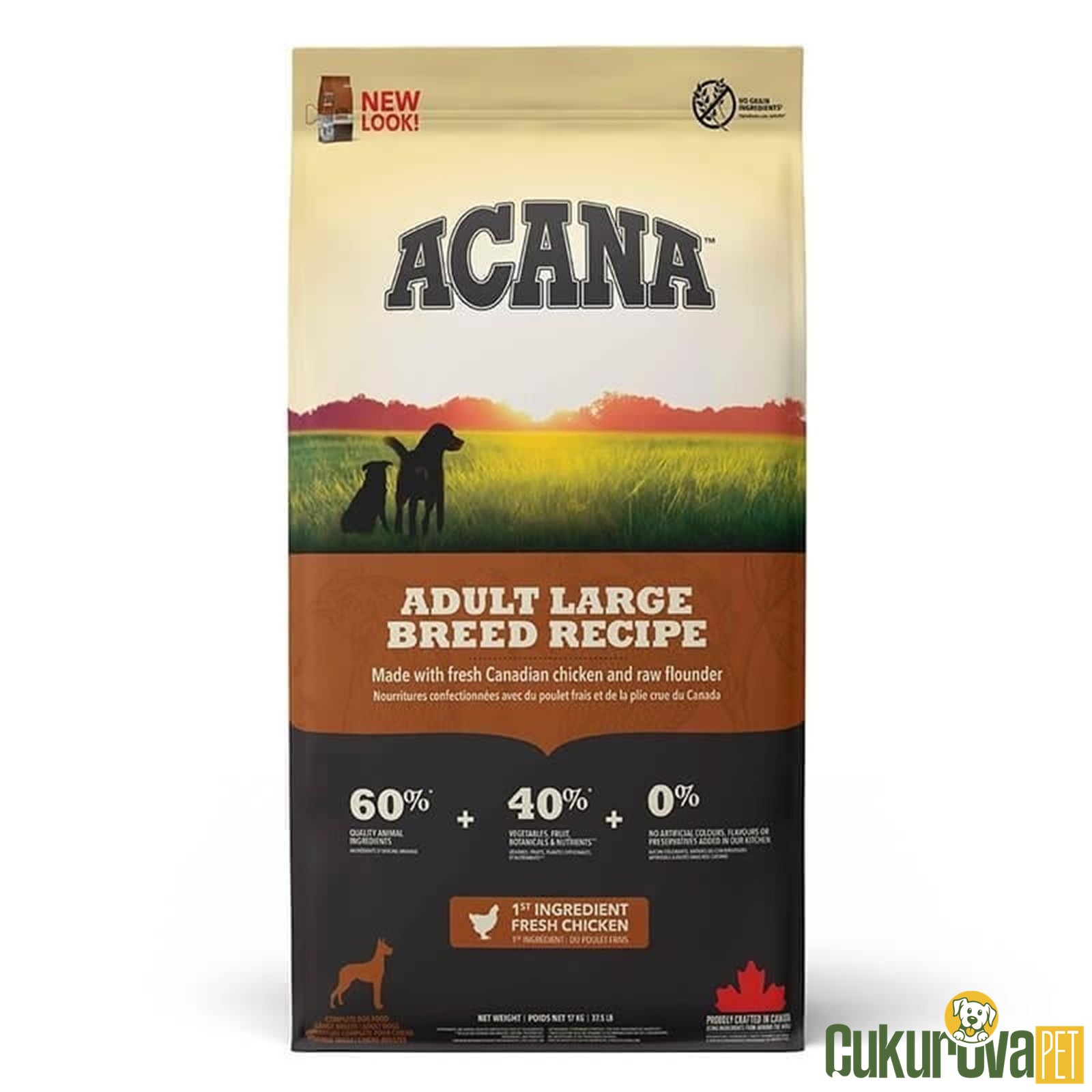 Acana Adult Large Breed Recipe Yetişkin Köpek Maması 17 Kg