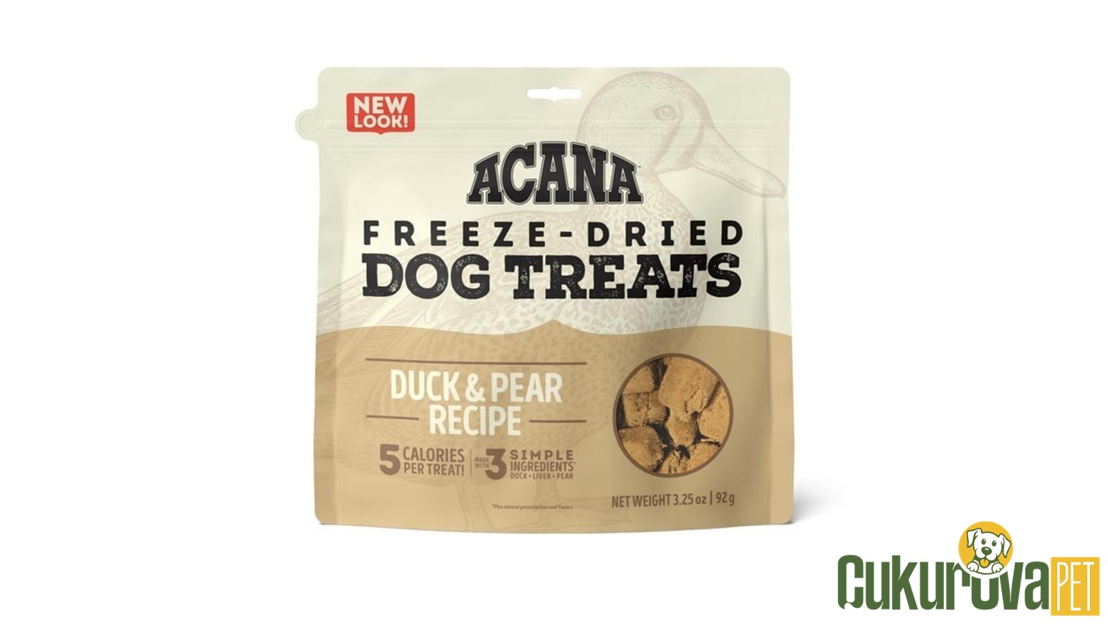 Acana Freeze - Dried Dog Treats Ördekli Ve Armutlu Köpek Ödül Maması 35 Gr