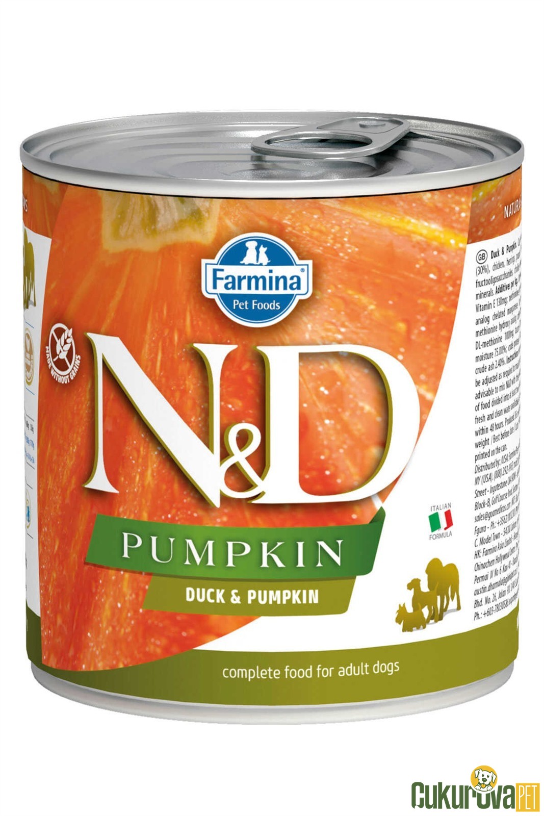 N&D Pumpkin Ördekli Ve Balkabaklı Yetişkin Köpek Yaş Maması 285 Gr