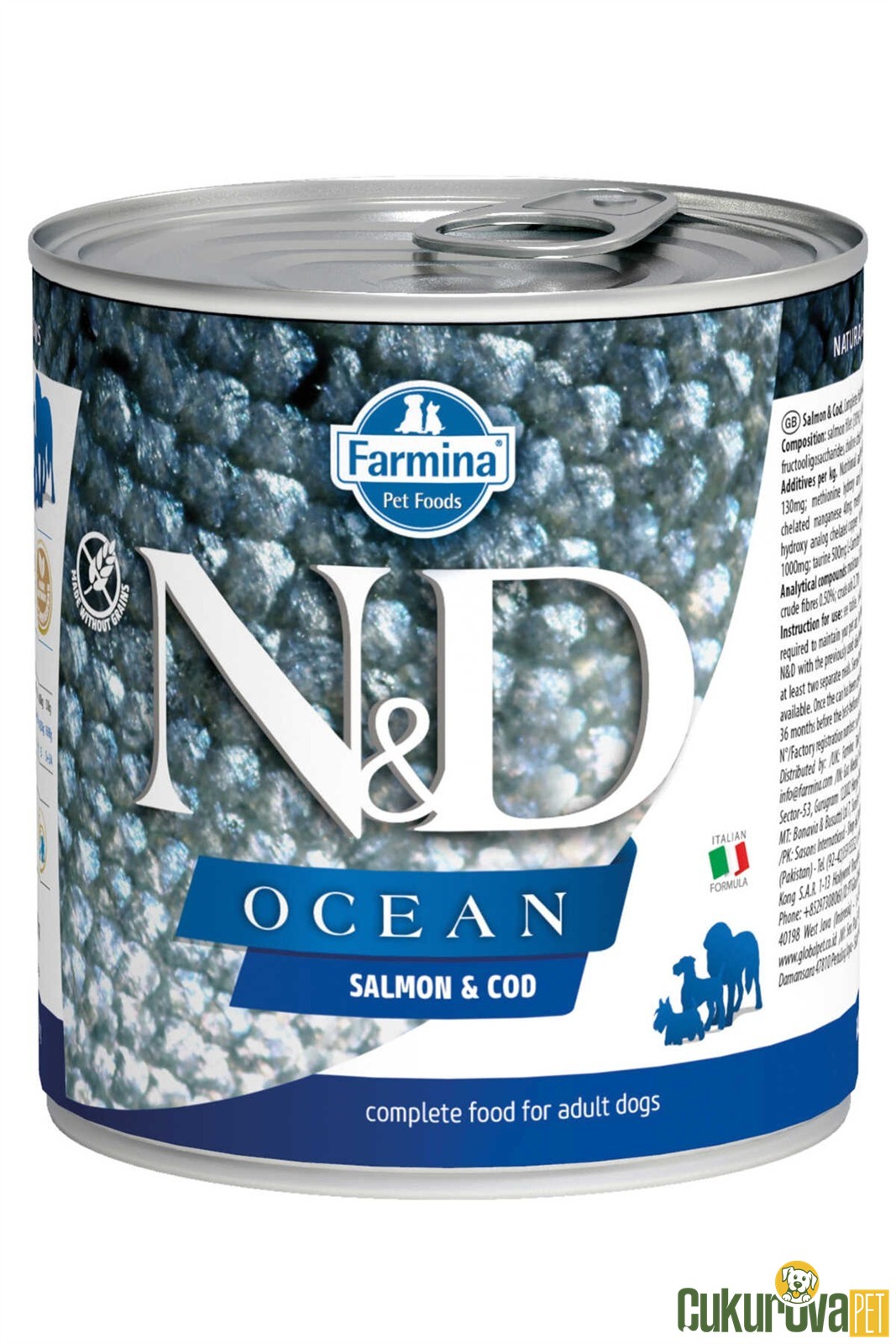 N&D Ocean Adult Somonlu Ve Morina Balıklı Yetişkin Köpek Yaş Maması 285 Gr