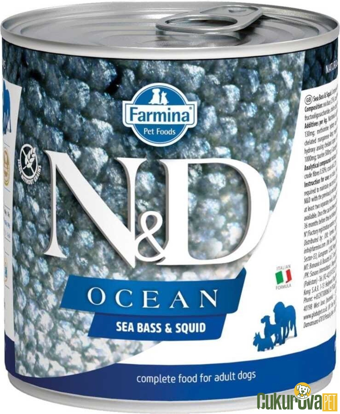 N&D Ocean Adult Levrekli Ve Mürekkep Balıklı Yetişkin Köpek Yaş Maması 285 Gr