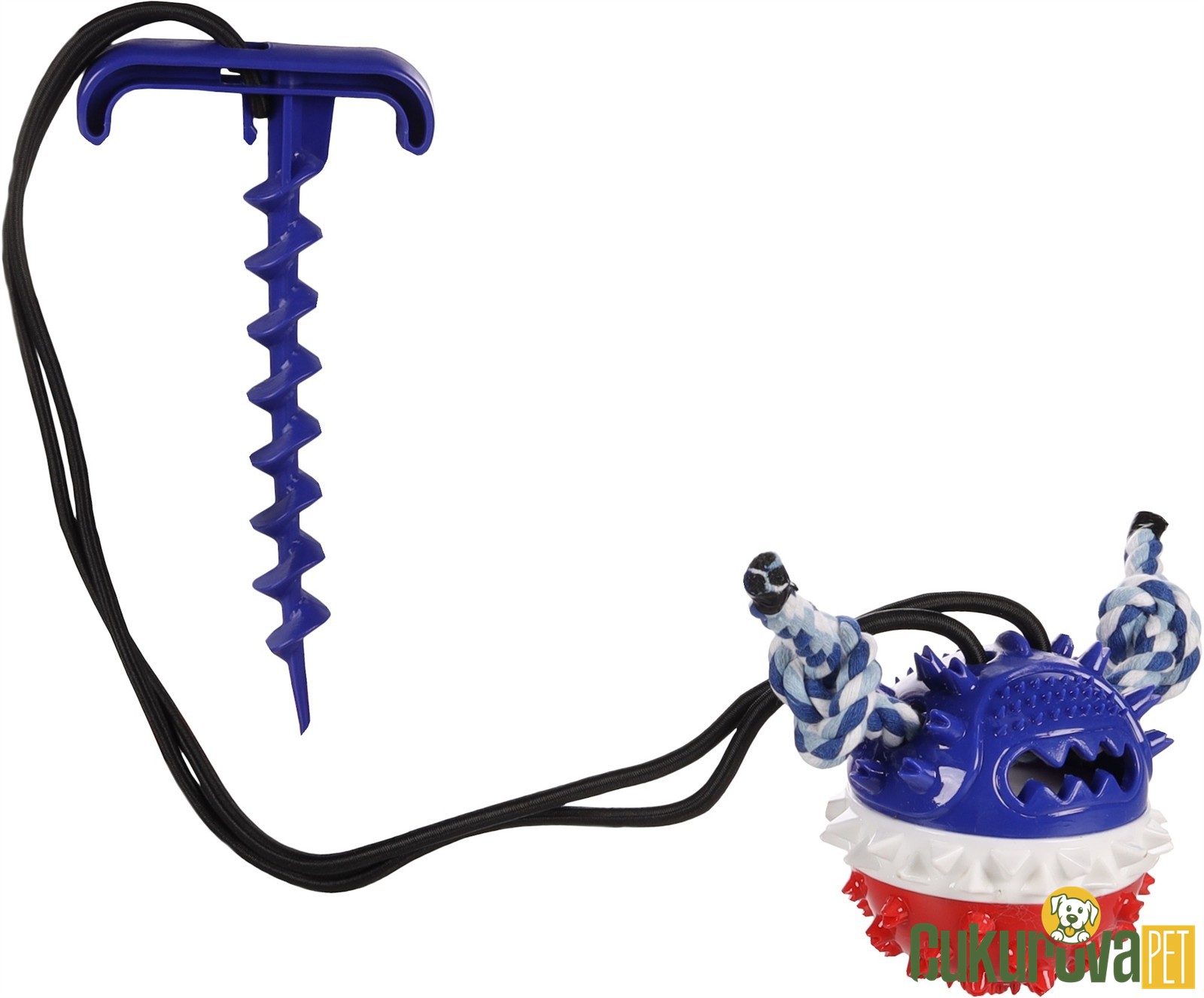 Flamingo Yer Kazıklı Sesli Gazo Topu Köpek Oyuncağı 25 x 11.8 x 3 Cm