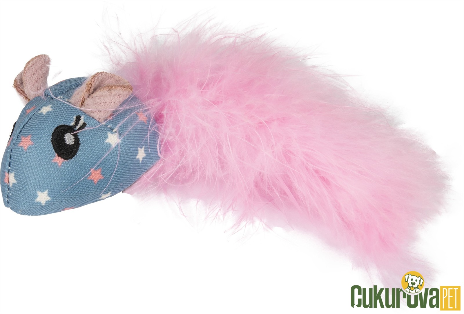 Flamingo Winny Catnipli Tüylü Hışırtılı Fare Kedi Otlu Kedi Oyuncağı 14 Cm