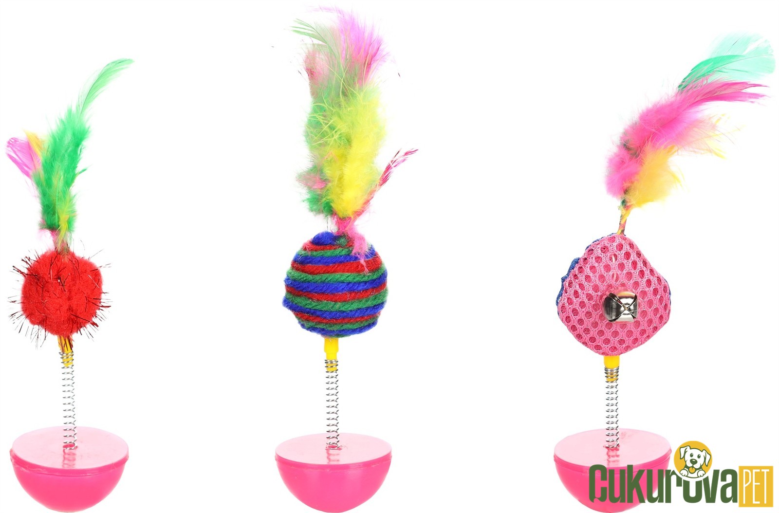 Flamingo Poeky Hareketli Tüylü Kedi Oyuncağı 16 Cm