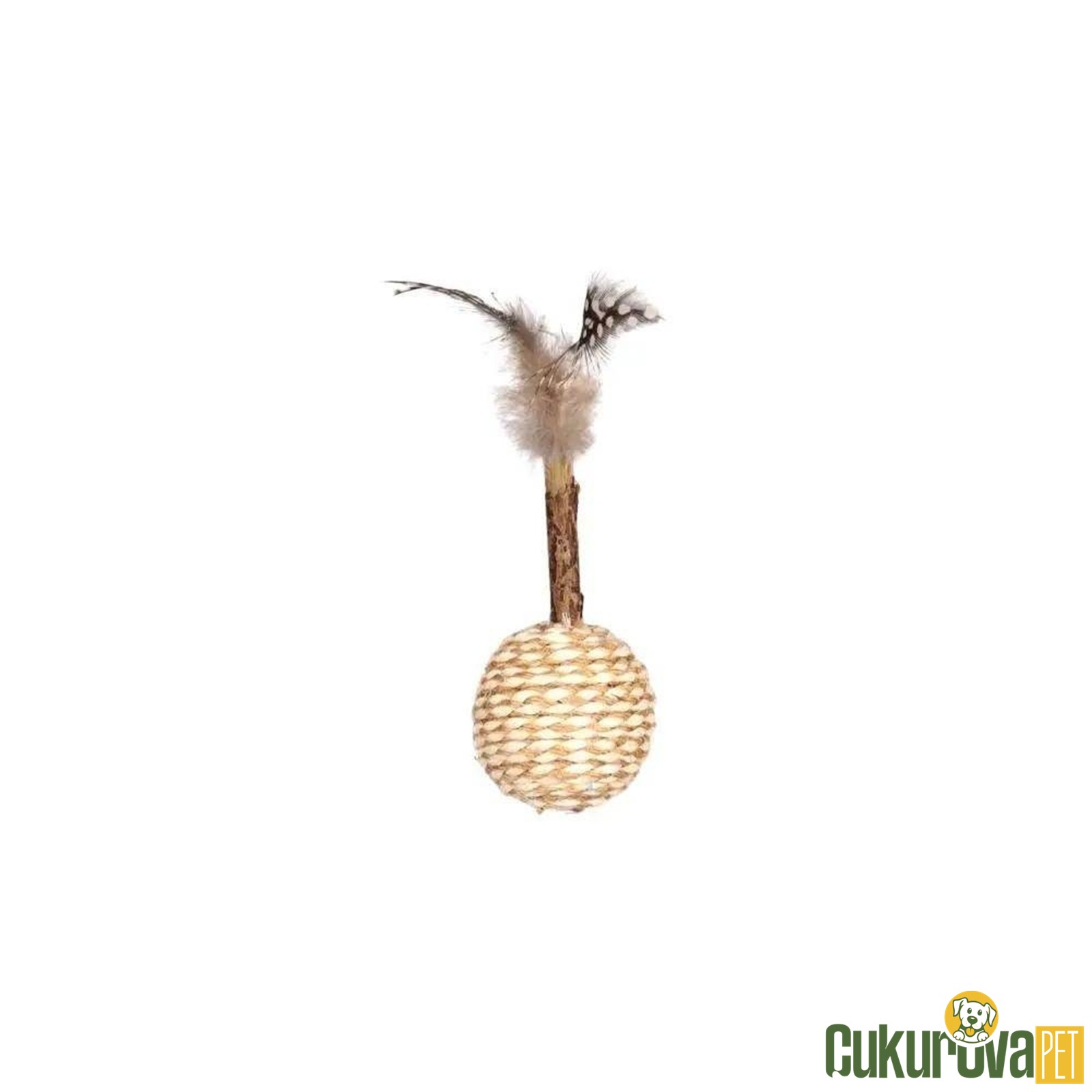 Flamingo Navajo Hasır Tüylü Topaç Kedi Oyuncağı