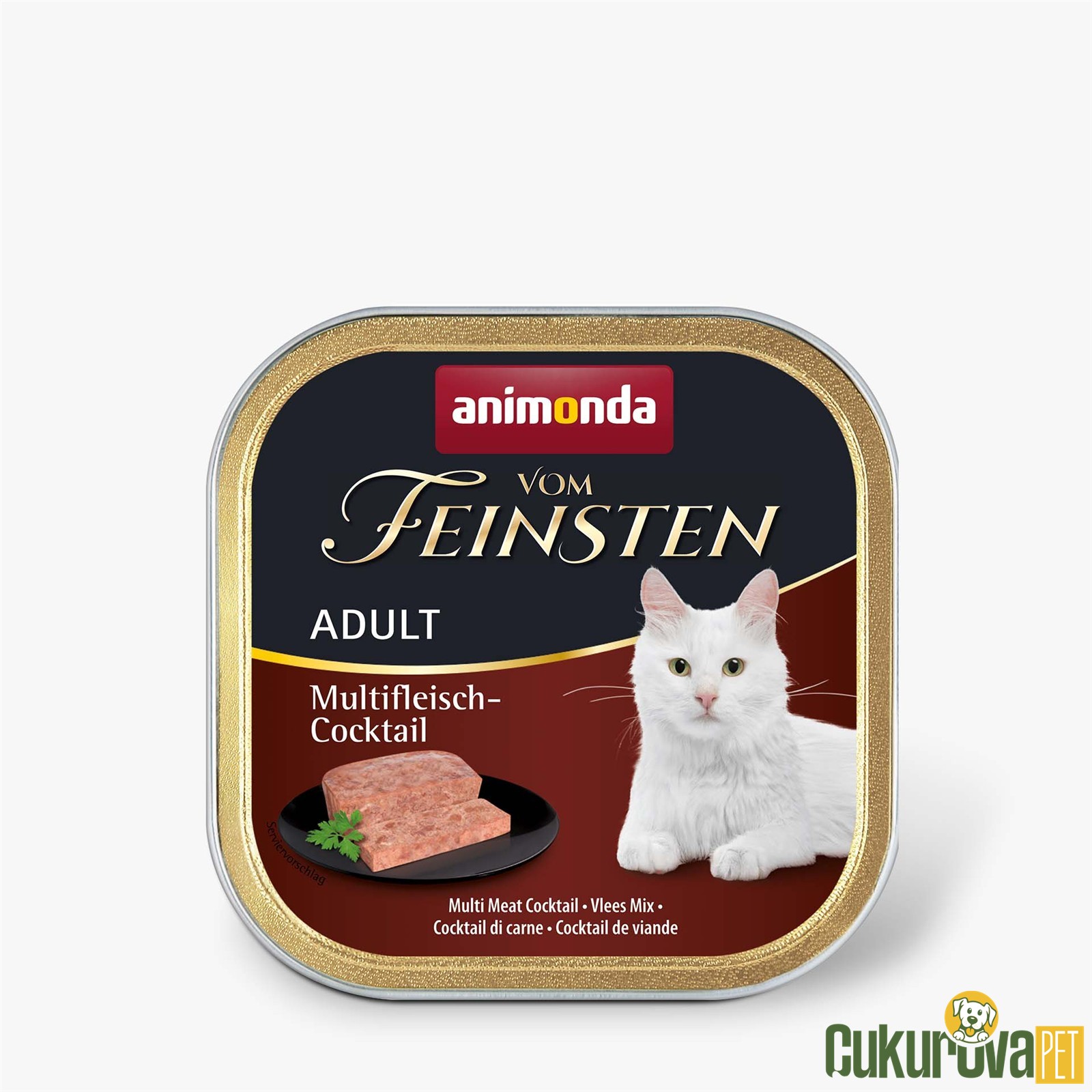 Animonda Vom Feinsten Adult Karışık Etli Yetişkin Kedi Yaş Maması 100 Gr
