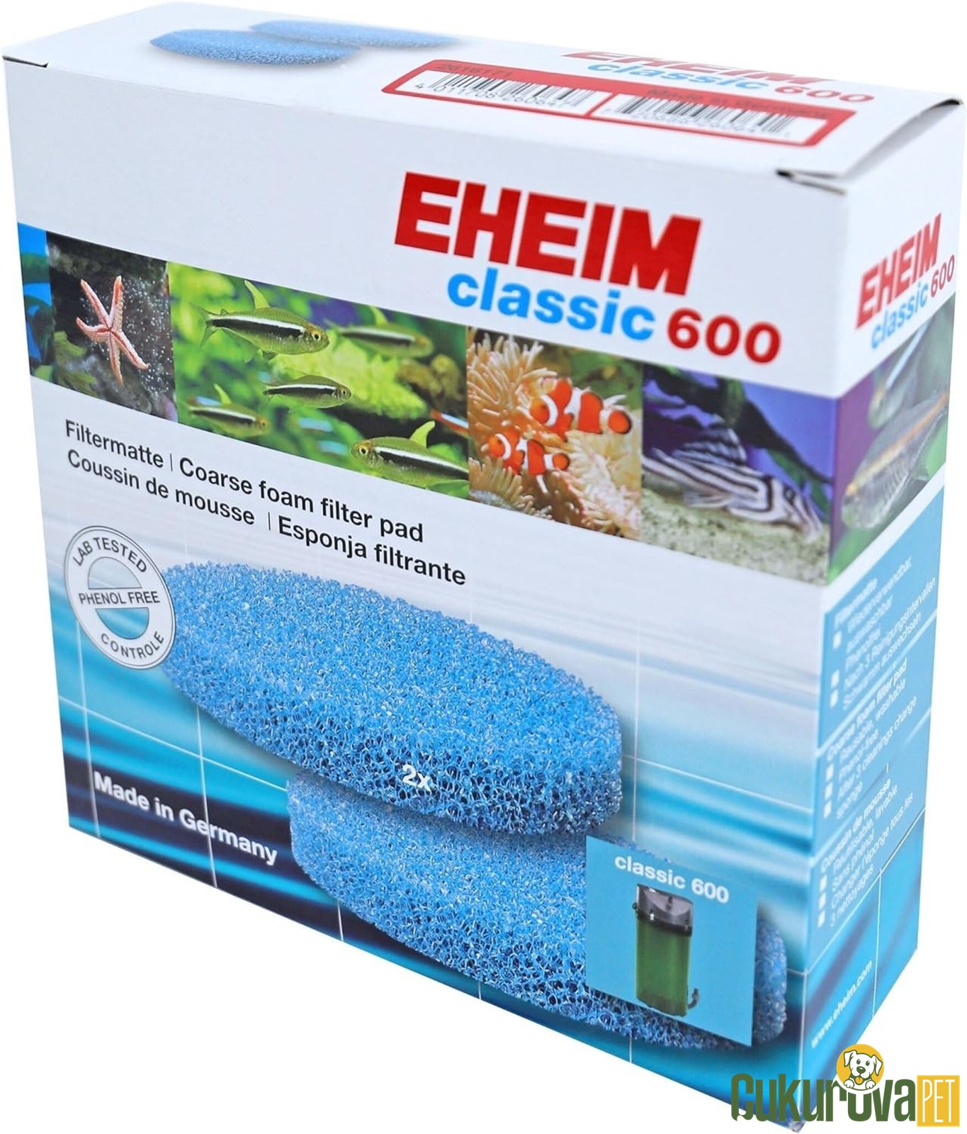 Eheim Classic 600 - 2217 Yedek Sünger 2'Li