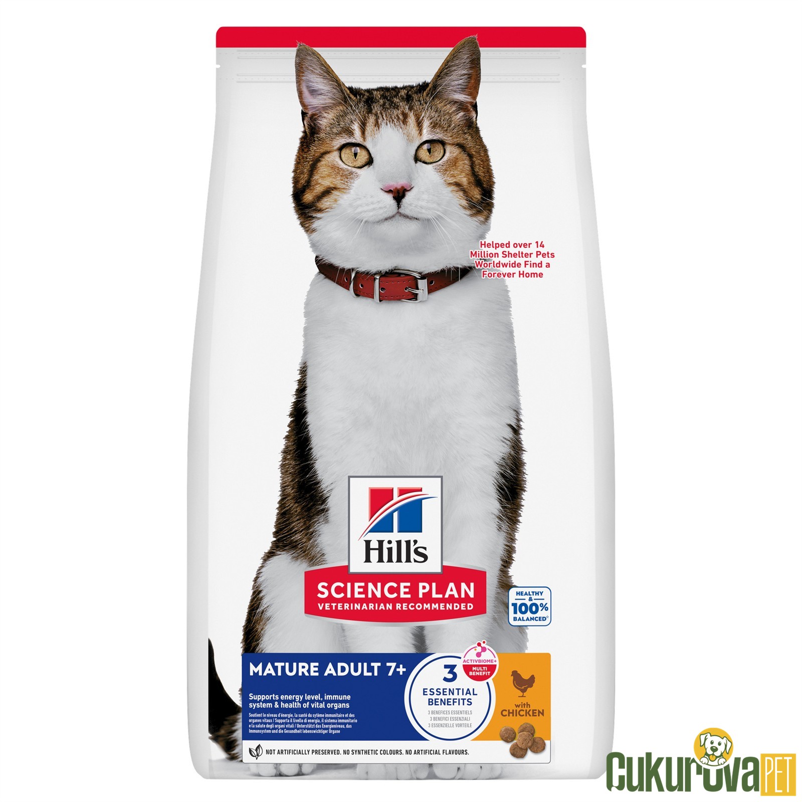 Hill's Science Plan Mature Adult Tavuklu Yaşlı Kedi Maması 3 Kg