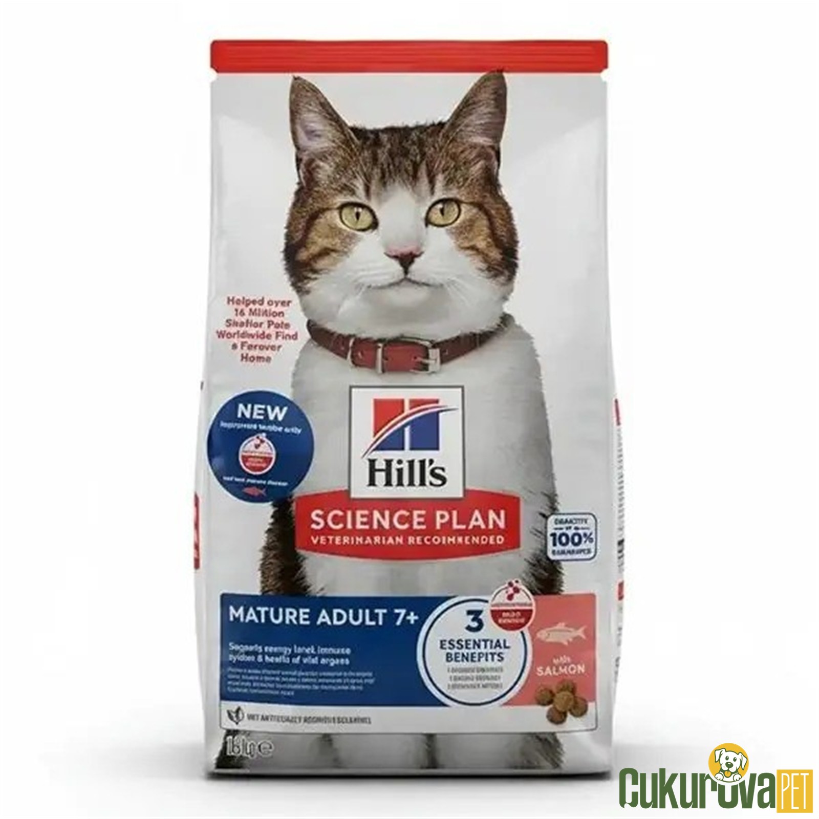 Hill's Science Plan Mature Adult Somonlu Yaşlı Kedi Maması 1.5 Kg