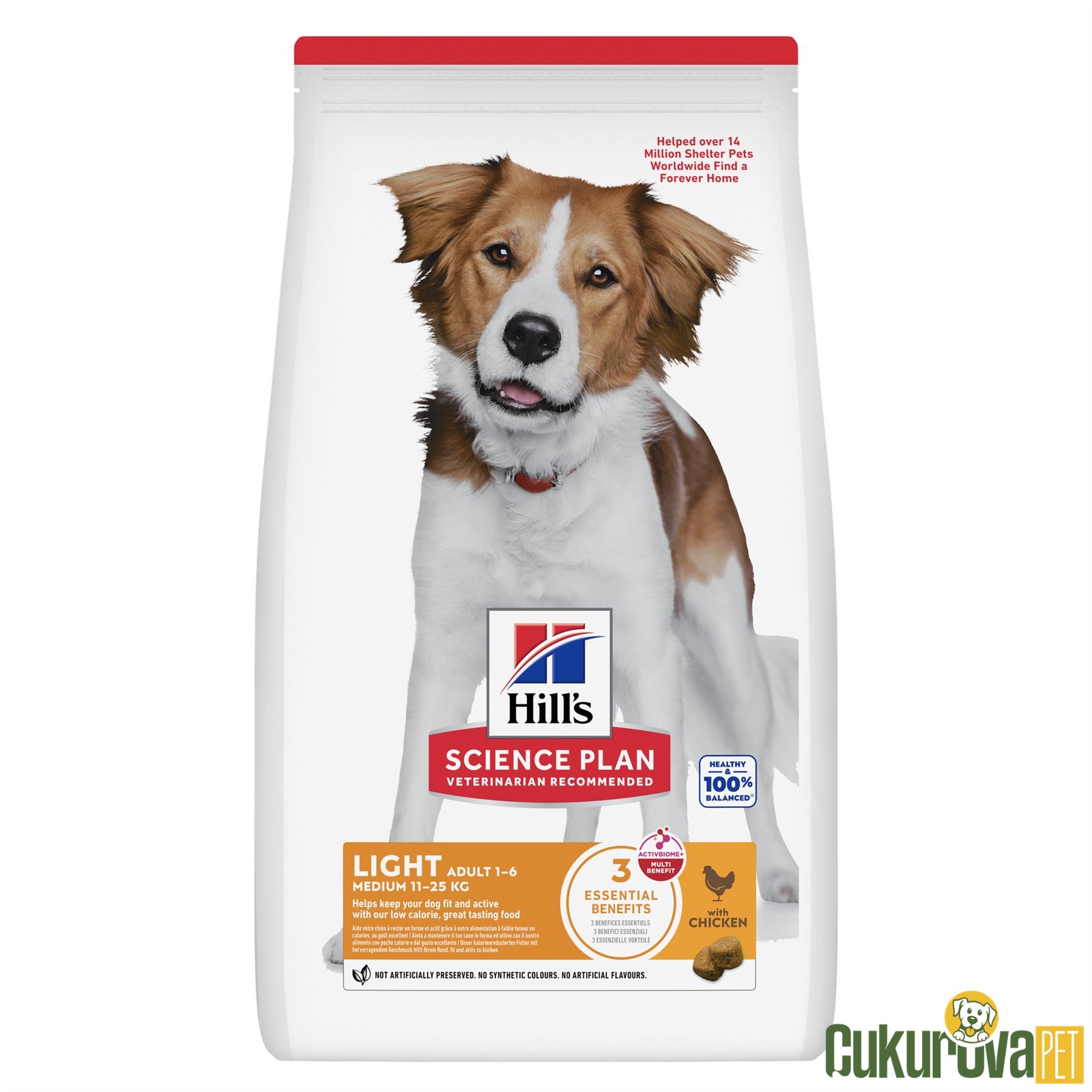 Hill's Science Plan Light Tavuklu Diyet Köpek Maması 14 Kg