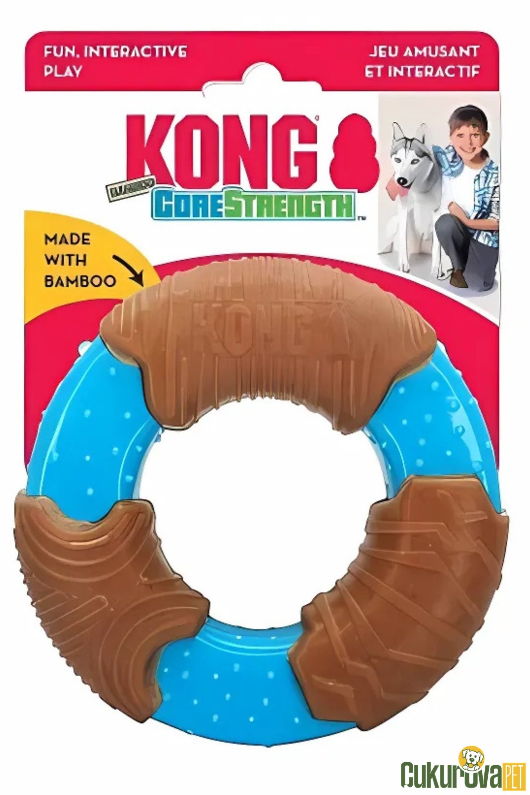 Kong Core Strength Halka Şeklinde Köpek Oyuncağı S - 11.5 Cm