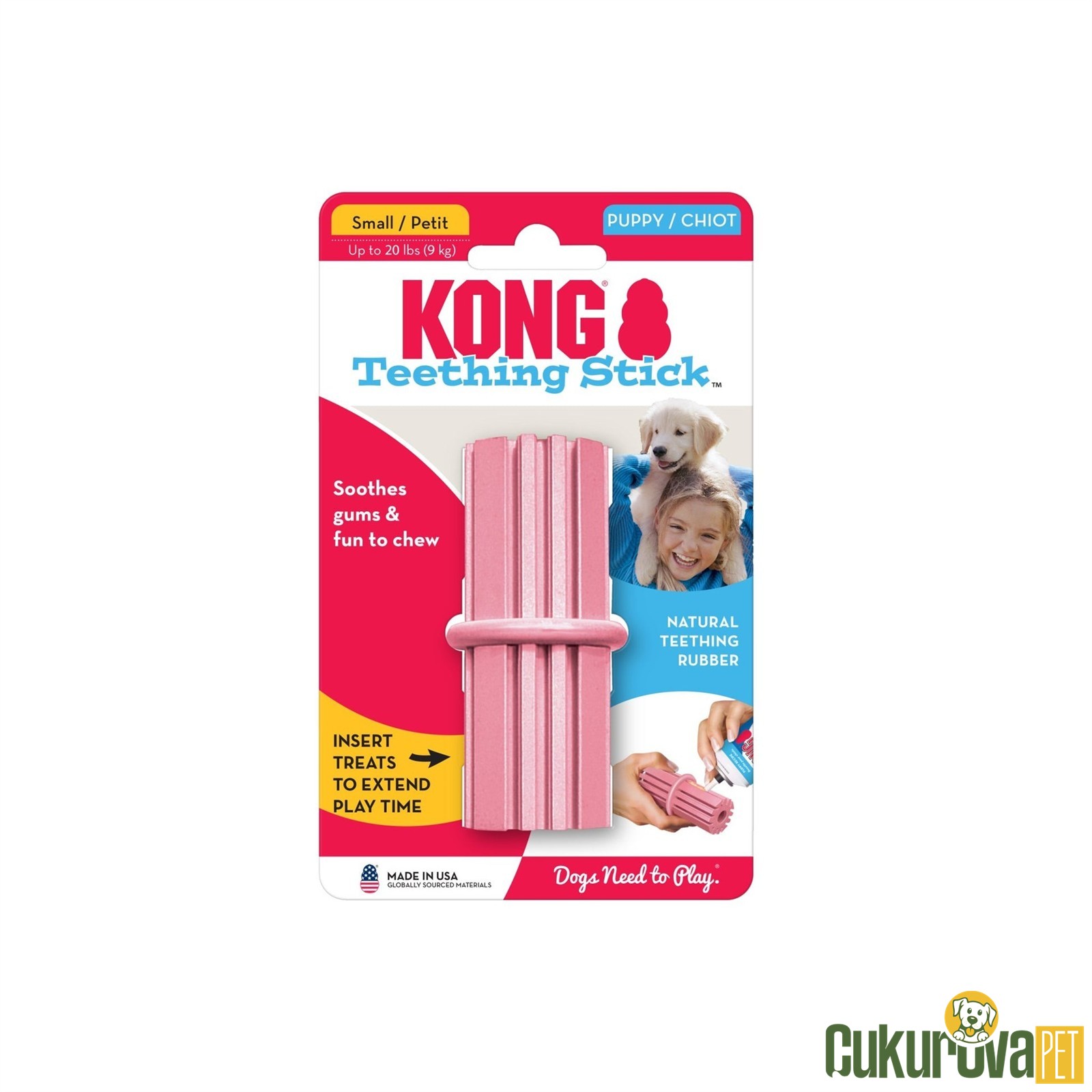 Kong Teething Stick Puppy Yavru Köpek Oyuncağı S - 8 Cm