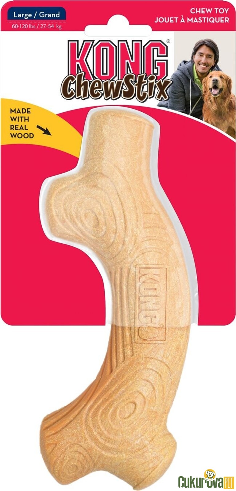 Kong ChewStix Ağaç Dalı Şeklinde Köpek Oyuncağı L - 20 Cm