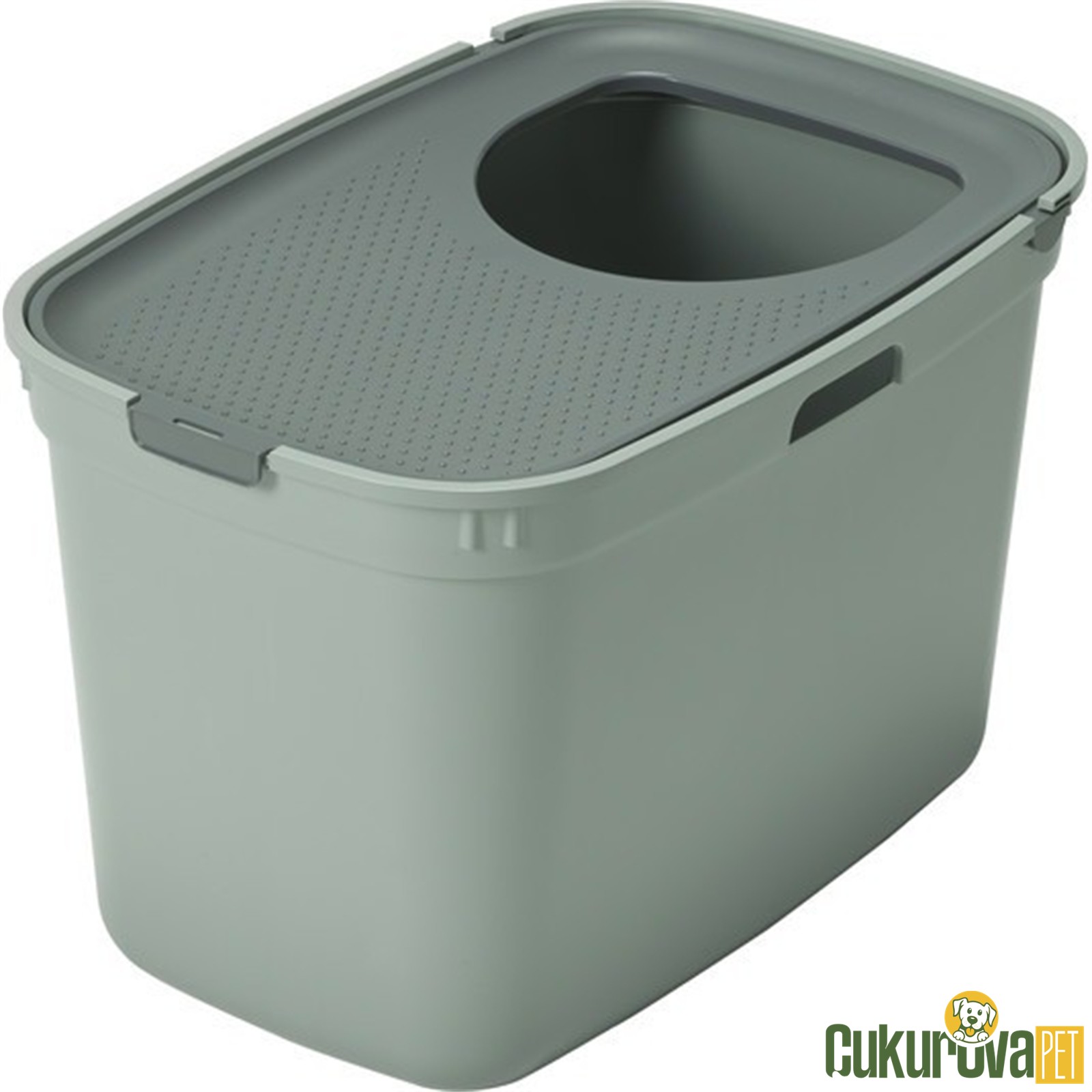 Moderna Top Cat Kapalı Kedi Tuvaleti Gri & Açık Gri - 59 Cm