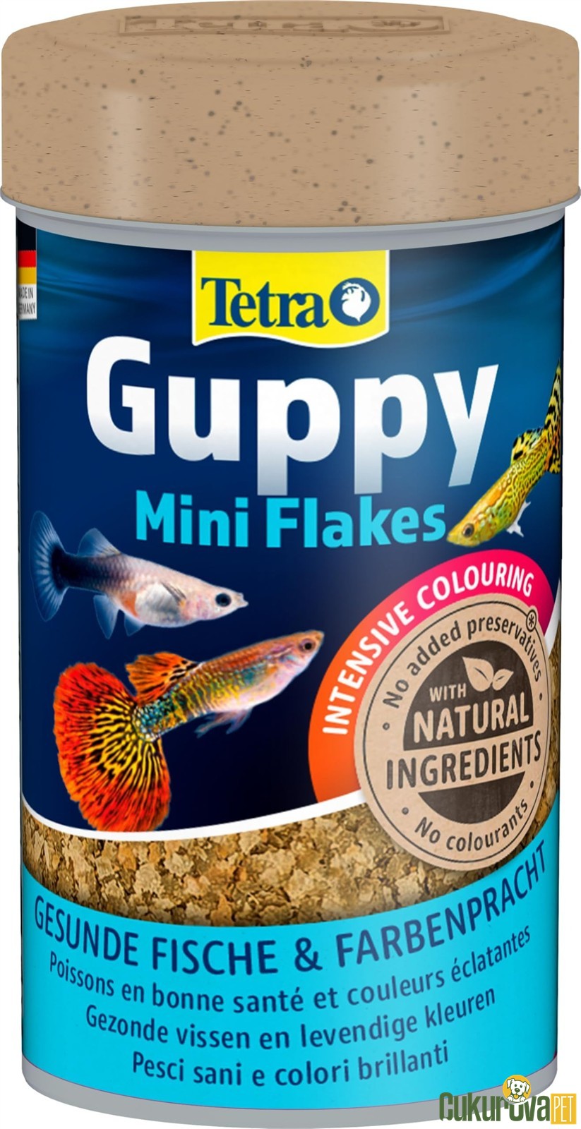 Tetra Guppy Mini Flakes Pul Yem 100 Ml - 30 Gr