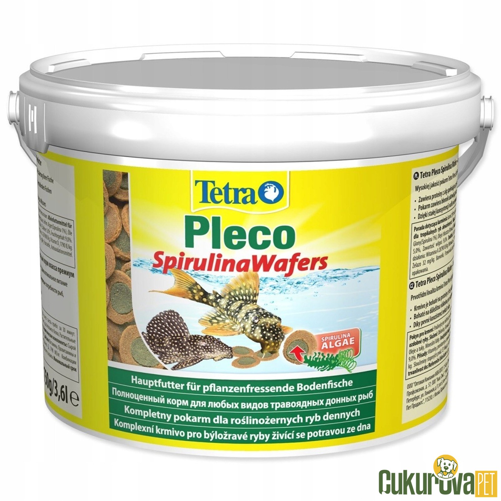 Tetra Pleco Algae Wafers Tablet Yem 3.6 L - 1750 Gr