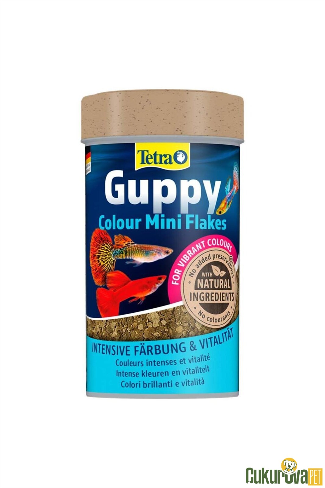Tetra Guppy Colour Mini Flakes Pul Yem 250 Ml - 75 Gr