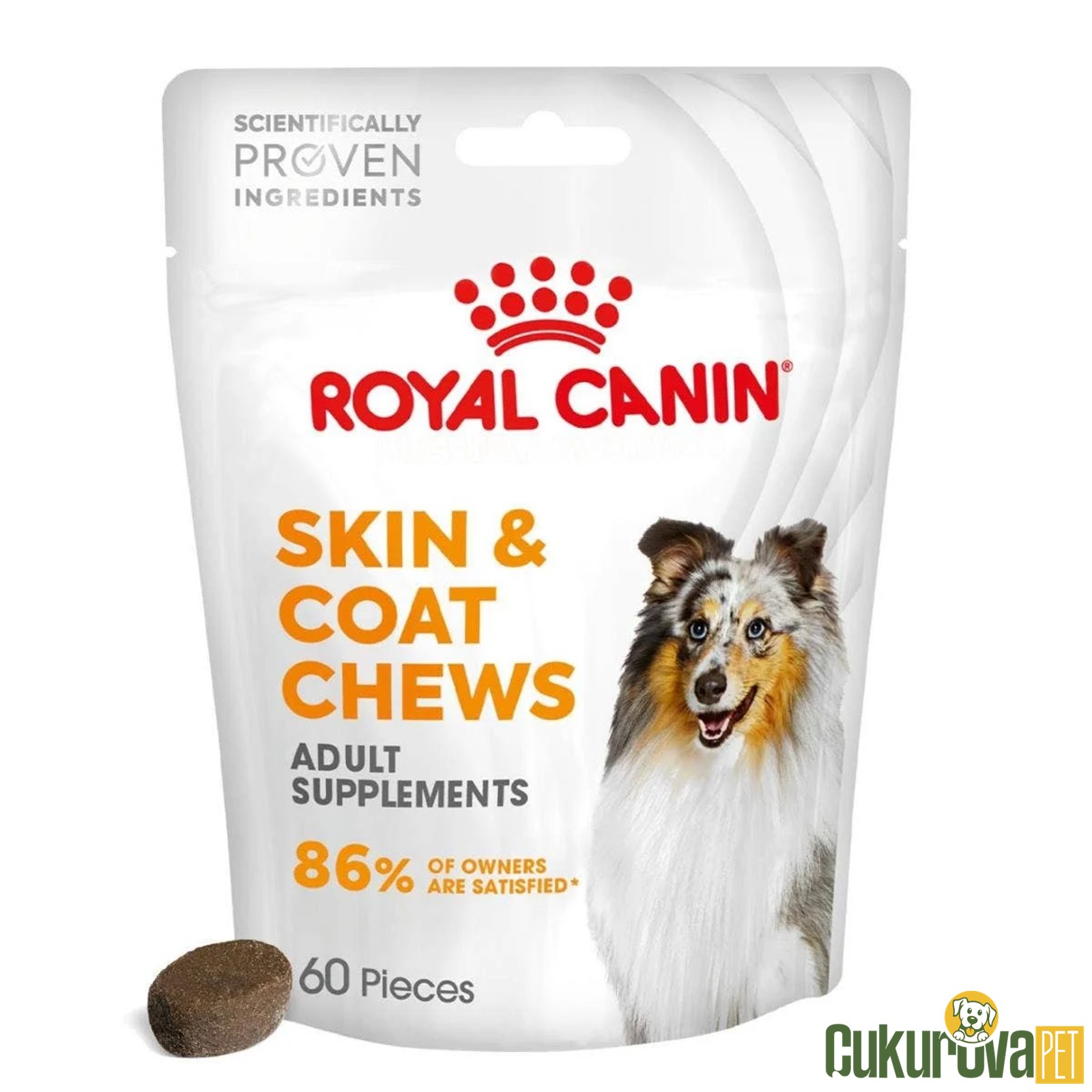 Royal Canin Skin & Coat Chews Deri ve Tüy Sağlığı Destekleyici Köpek Ödül Maması 240 Gr