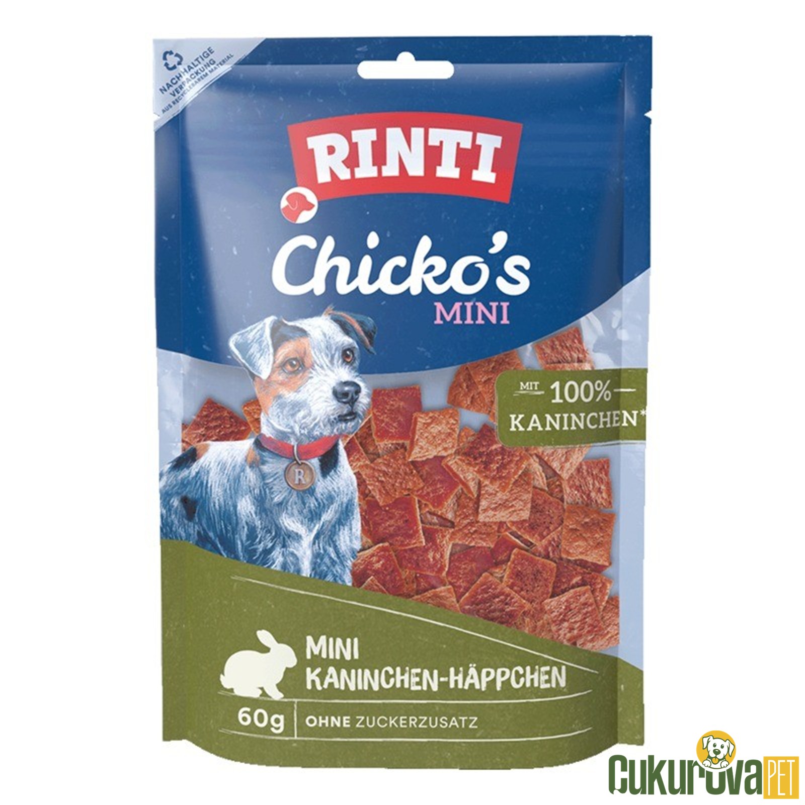 Rıntı Chicko's Plus Mini Tavşanlı Köpek Ödül Maması 80 Gr
